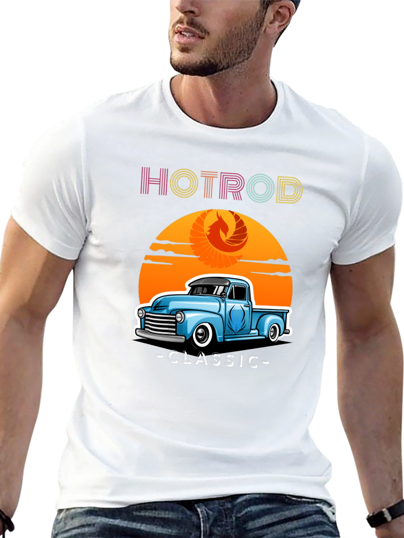 Hotrod Classic Truck T-Shirt - Retro Style