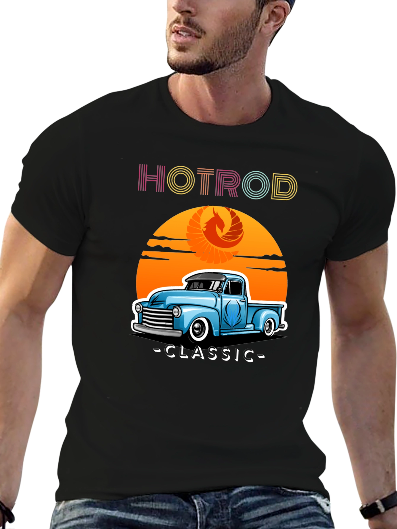 Hotrod Classic Truck T-Shirt - Retro Style