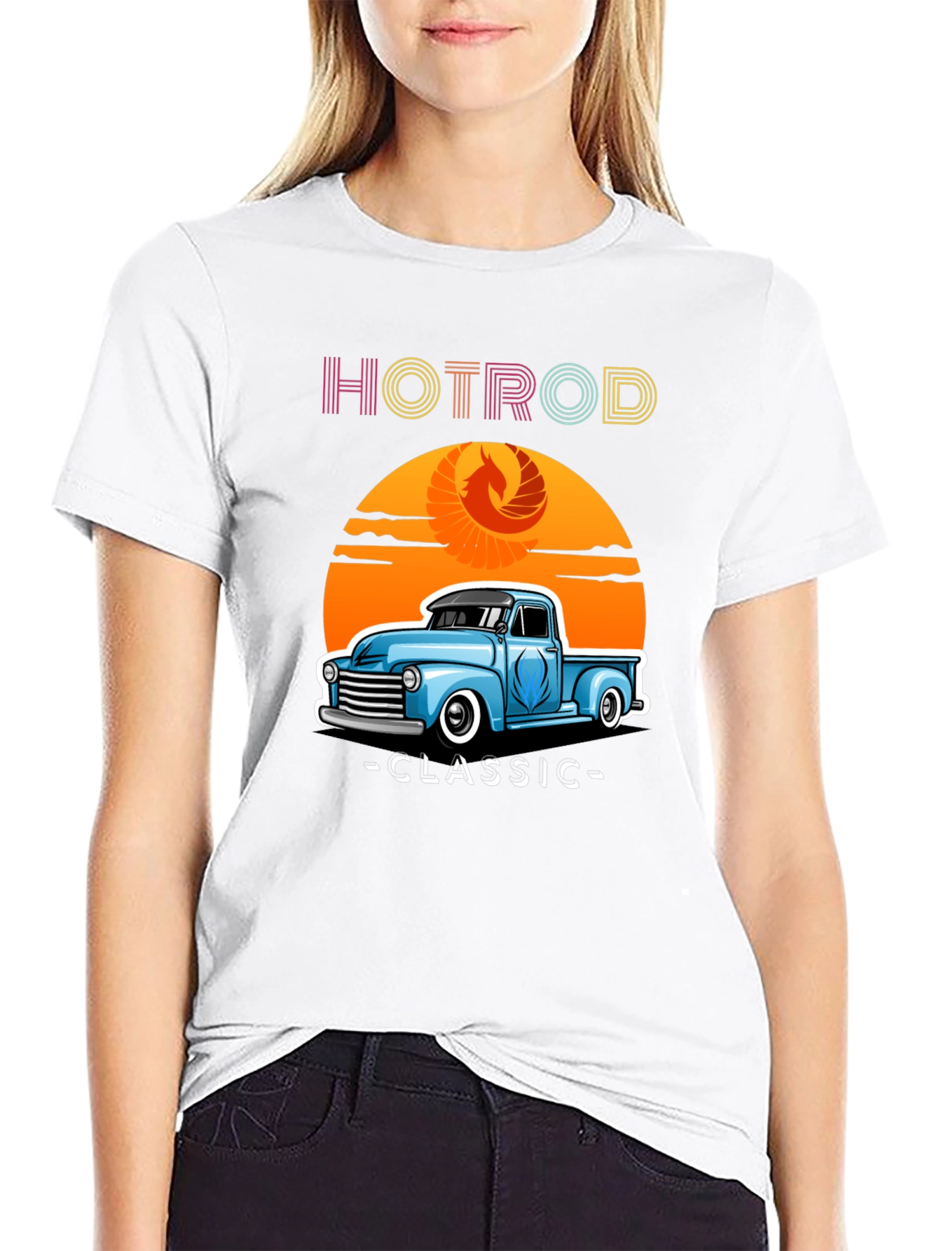 Hotrod Classic Truck T-Shirt - Retro Style