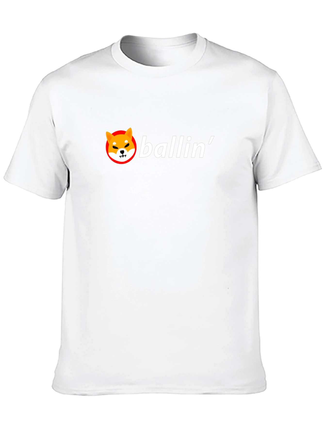 Ballin Shiba Inu T-Shirt - Crypto Meme Tee