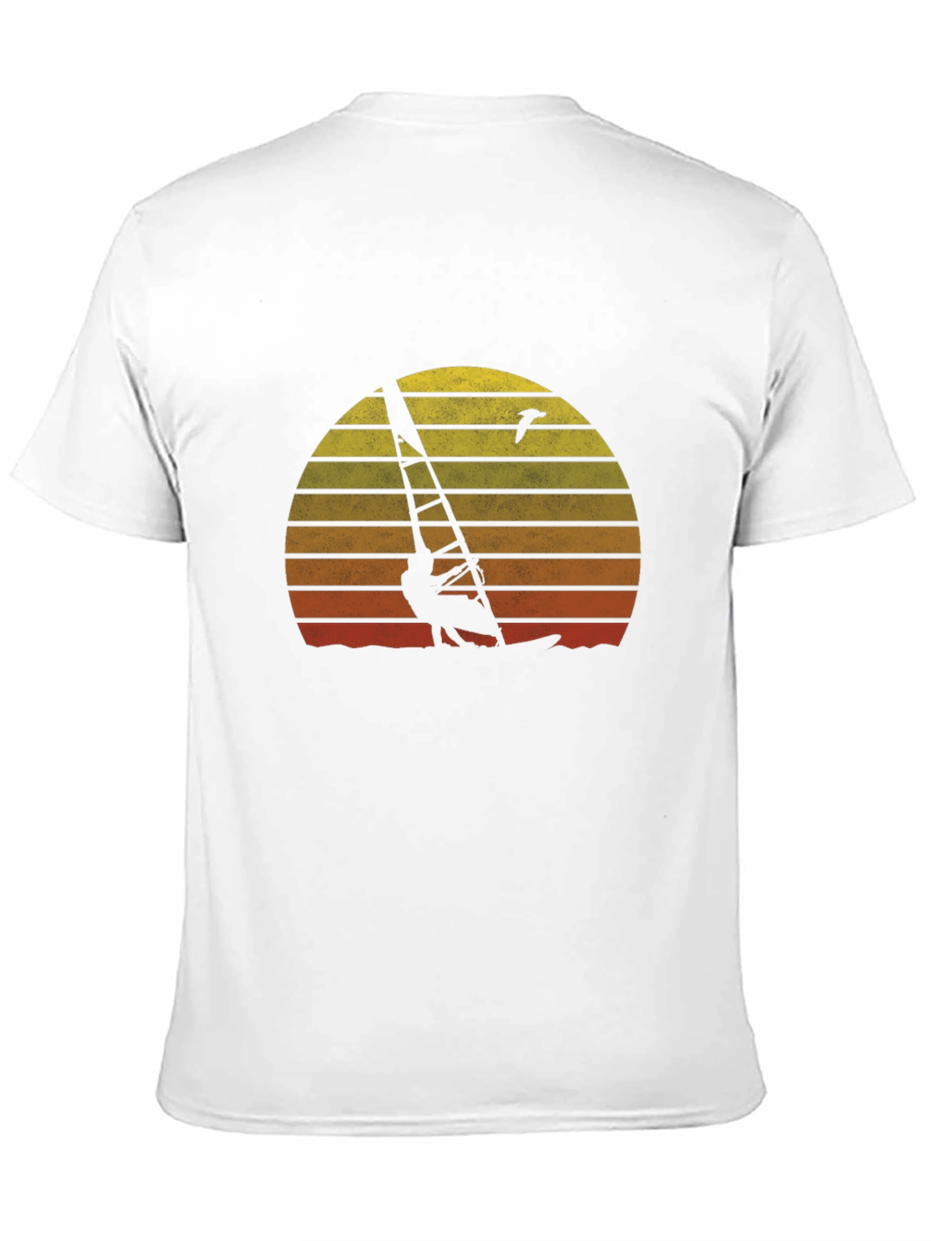 Sunset Windsurfer Graphic Tee - Retro Style