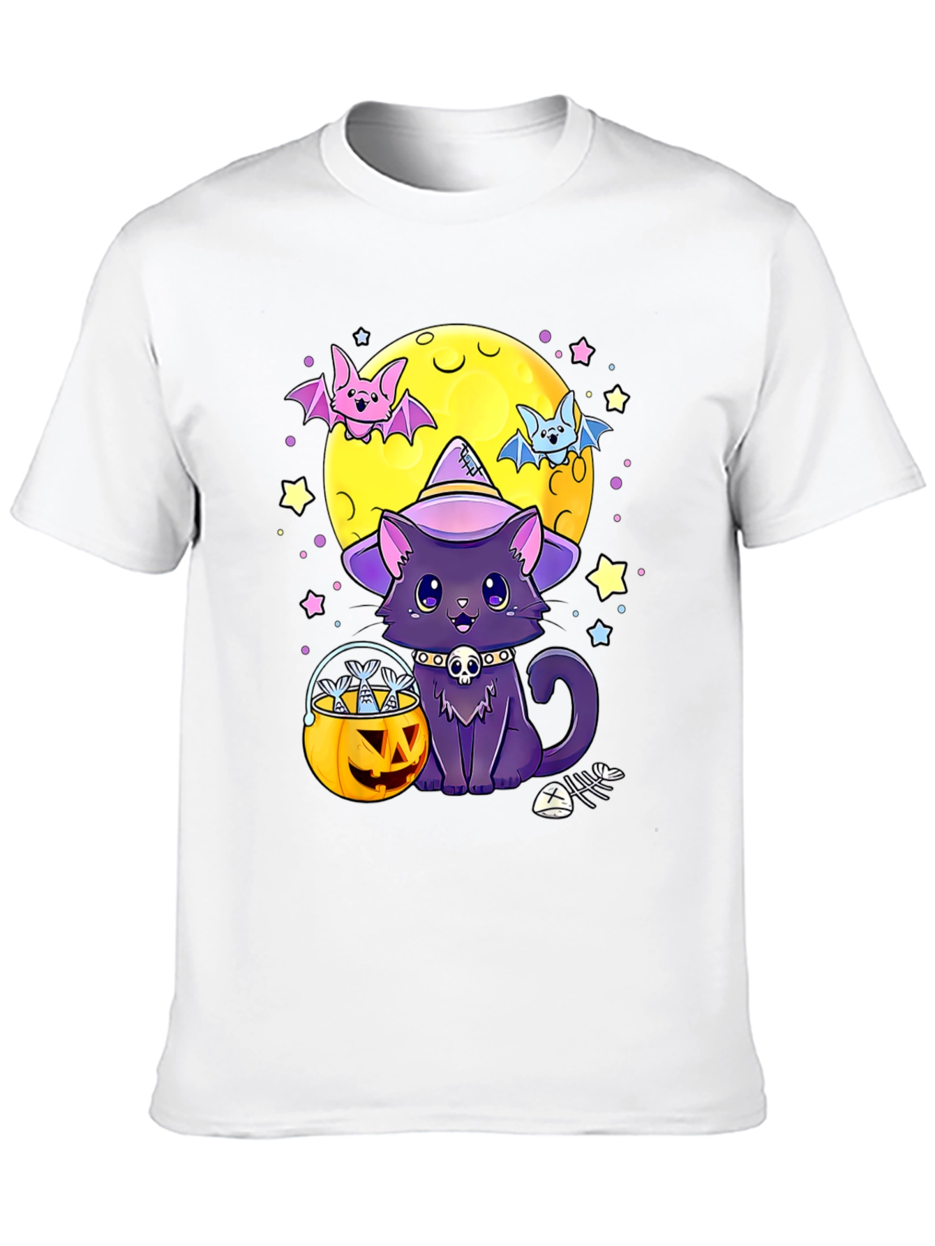 Halloween Cat Moon T-Shirt