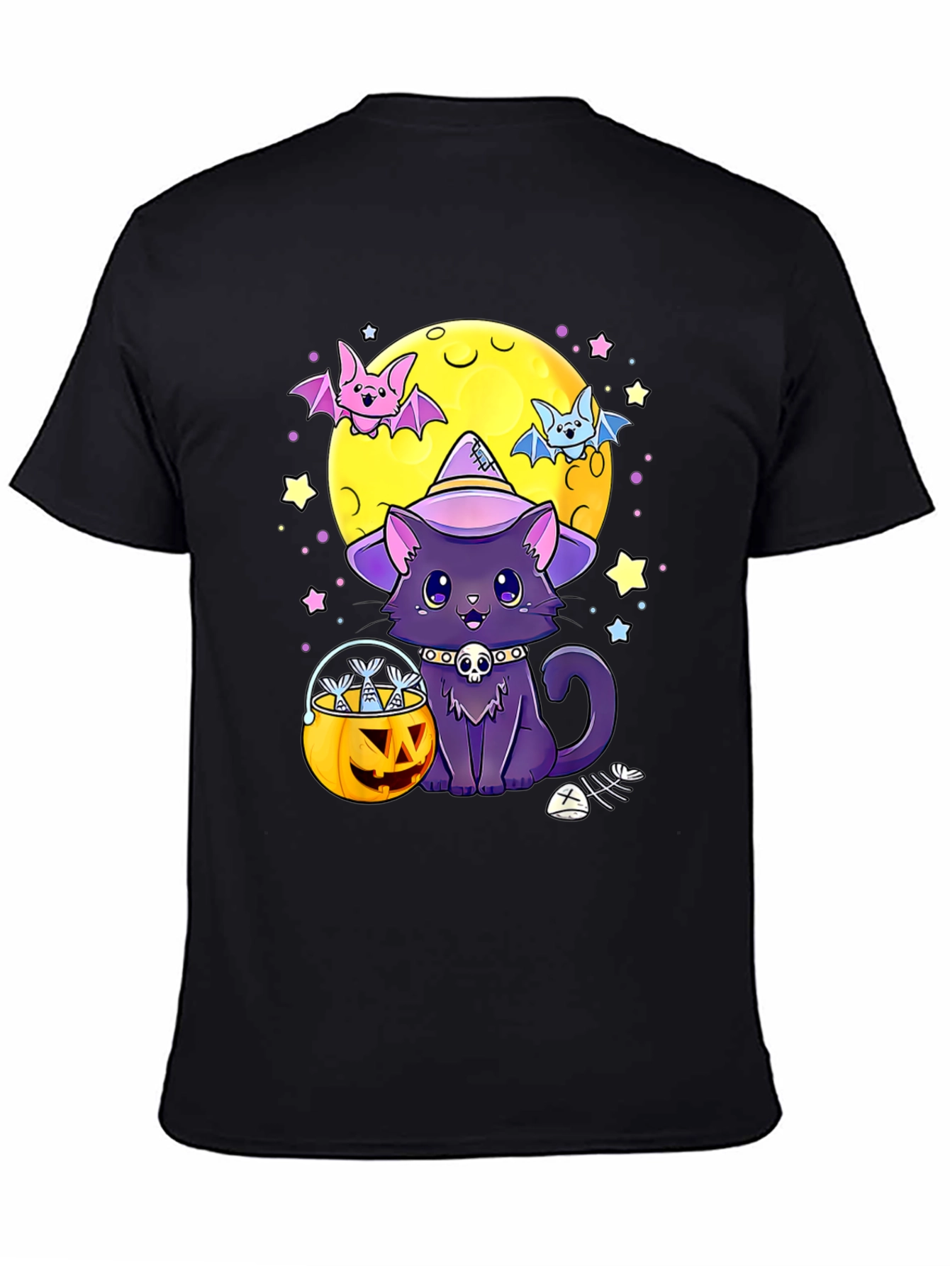 Halloween Cat Moon T-Shirt