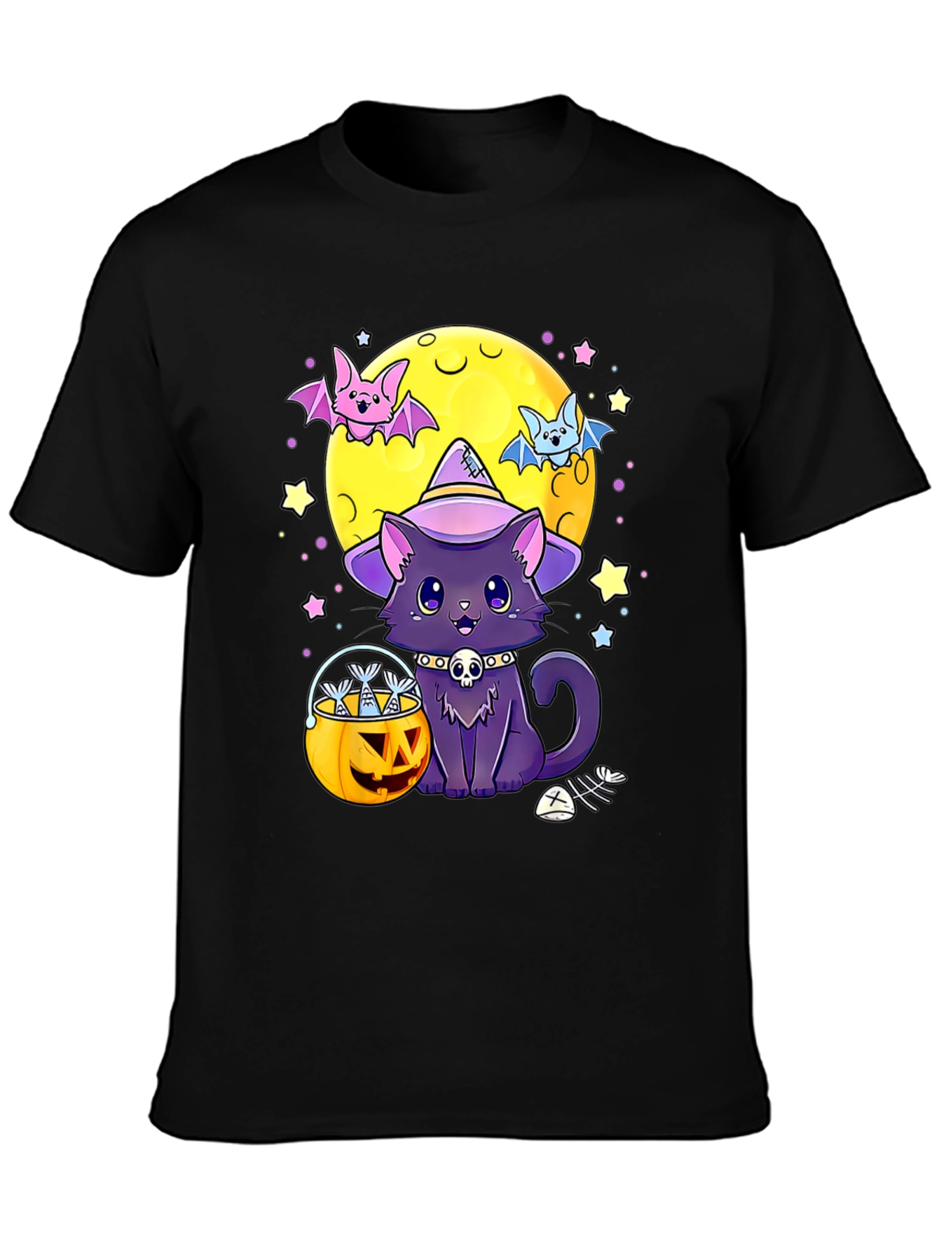 Halloween Cat Moon T-Shirt
