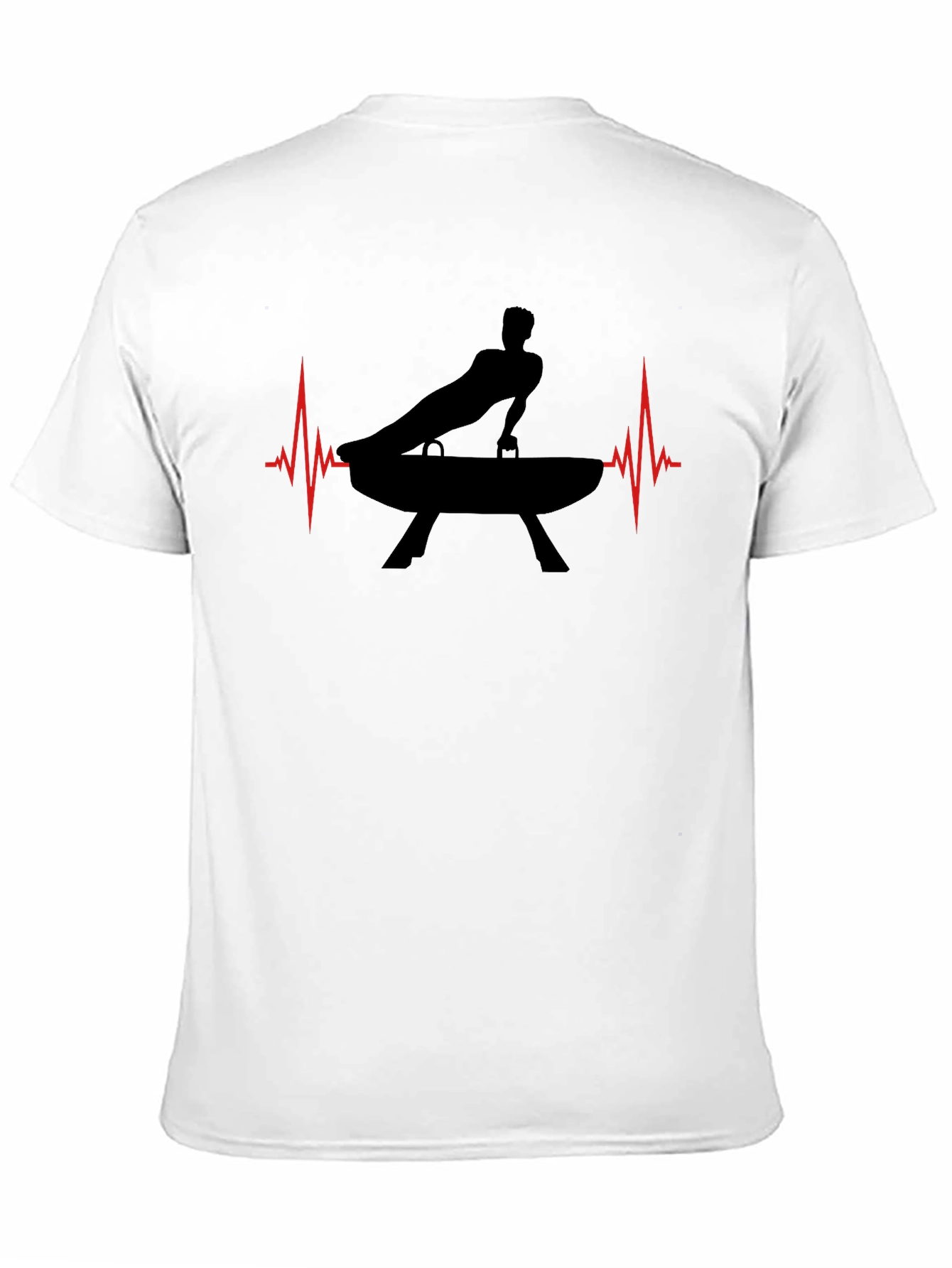 Gymnast Heartbeat Black T-Shirt