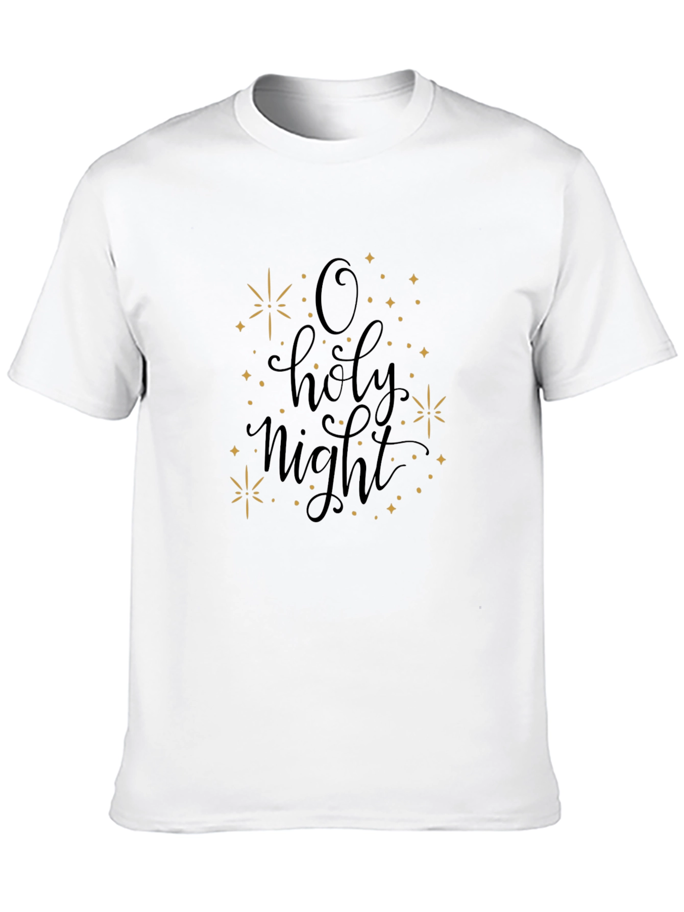 O Holy Night Graphic Tee - Black