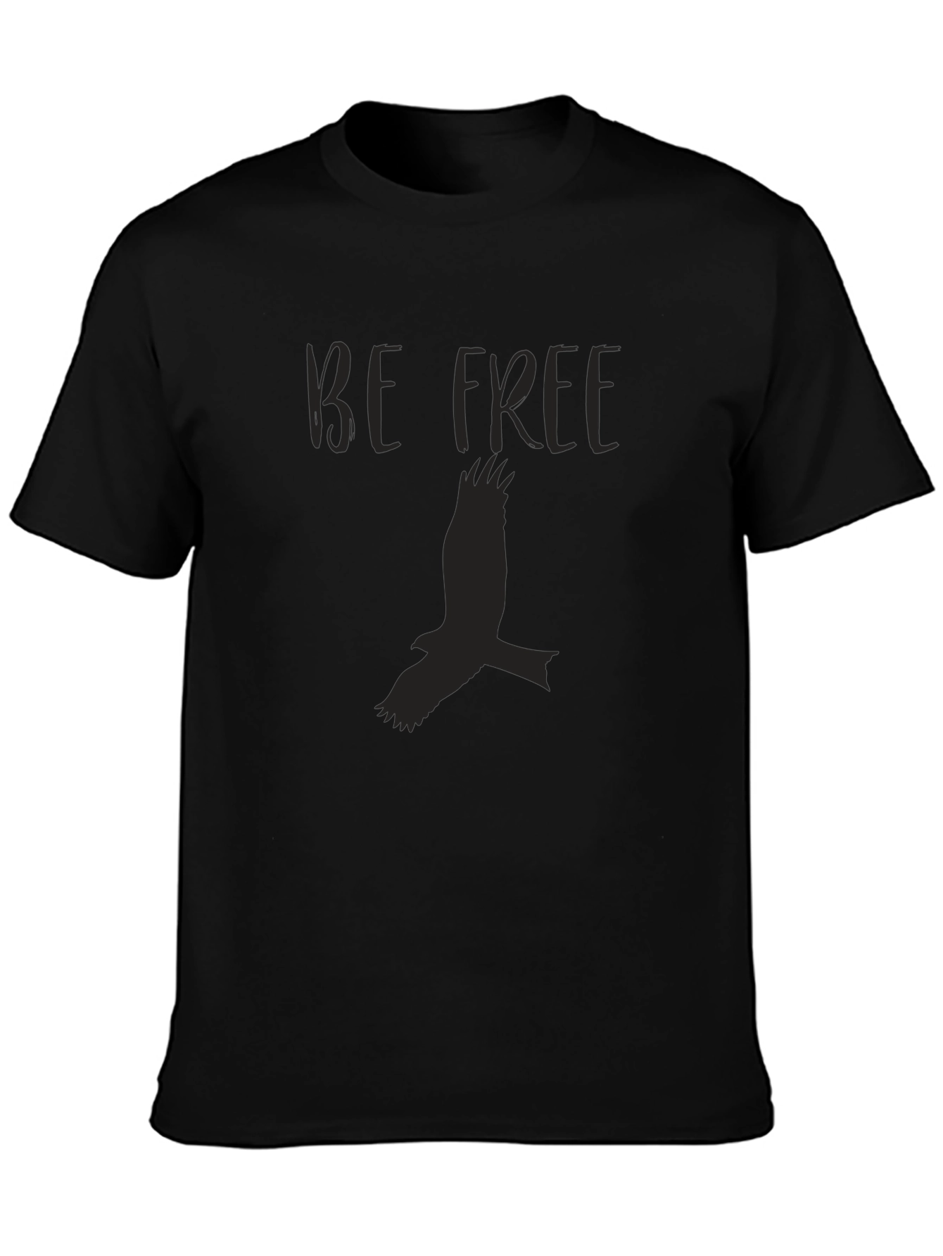 Be Free Bird Graphic Black T-Shirt