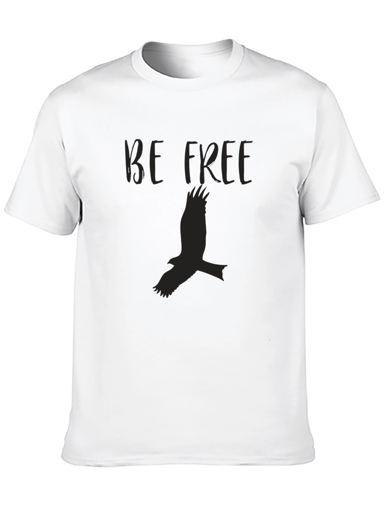 Be Free Bird Graphic Black T-Shirt