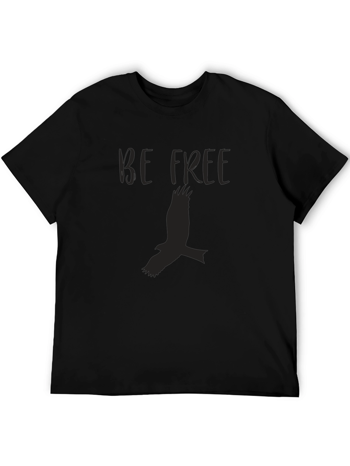 Be Free Bird Graphic Black T-Shirt