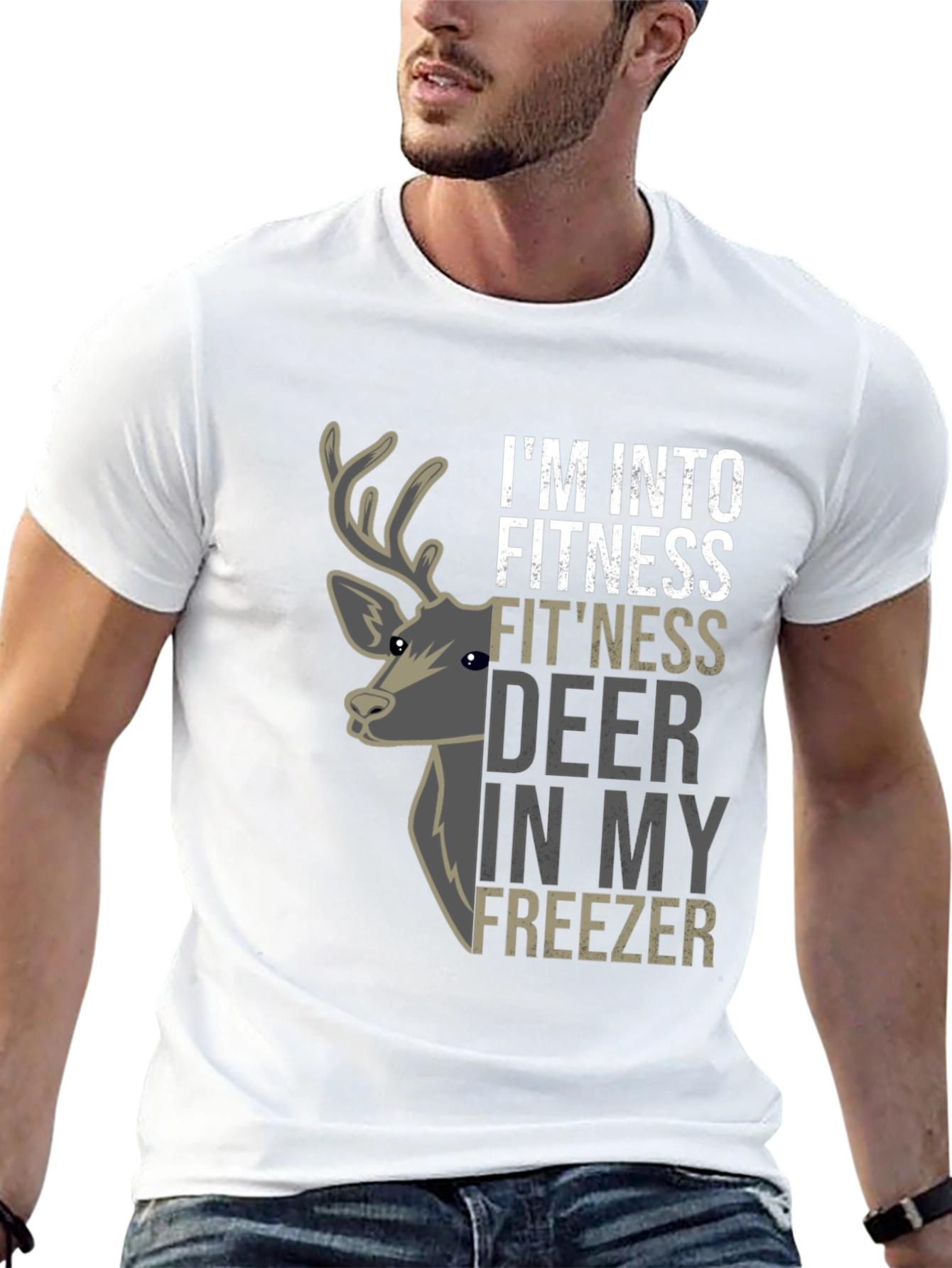 Im Into Fitness Fitness Deer In My Freezer T-Shirt
