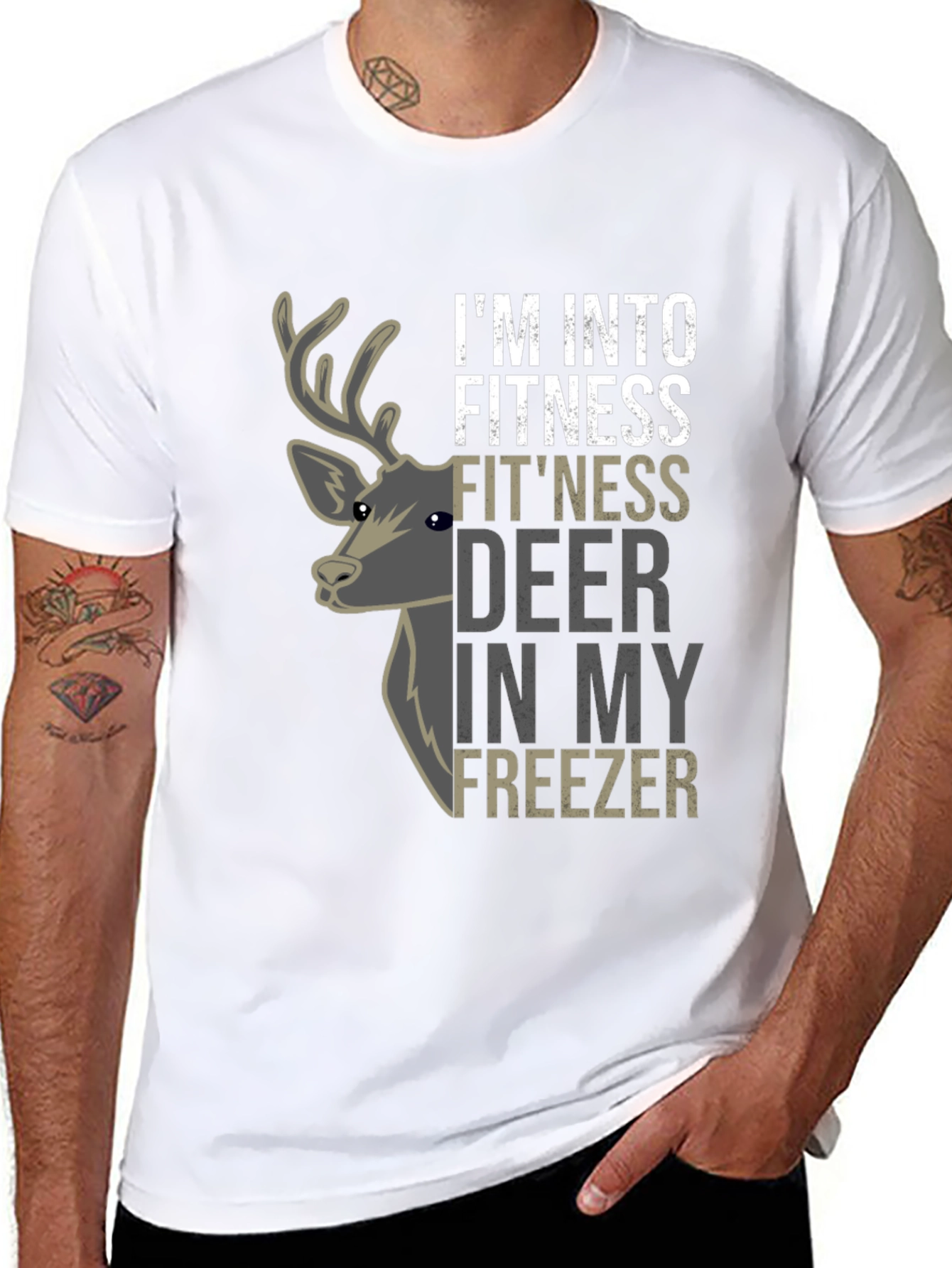 Im Into Fitness Fitness Deer In My Freezer T-Shirt