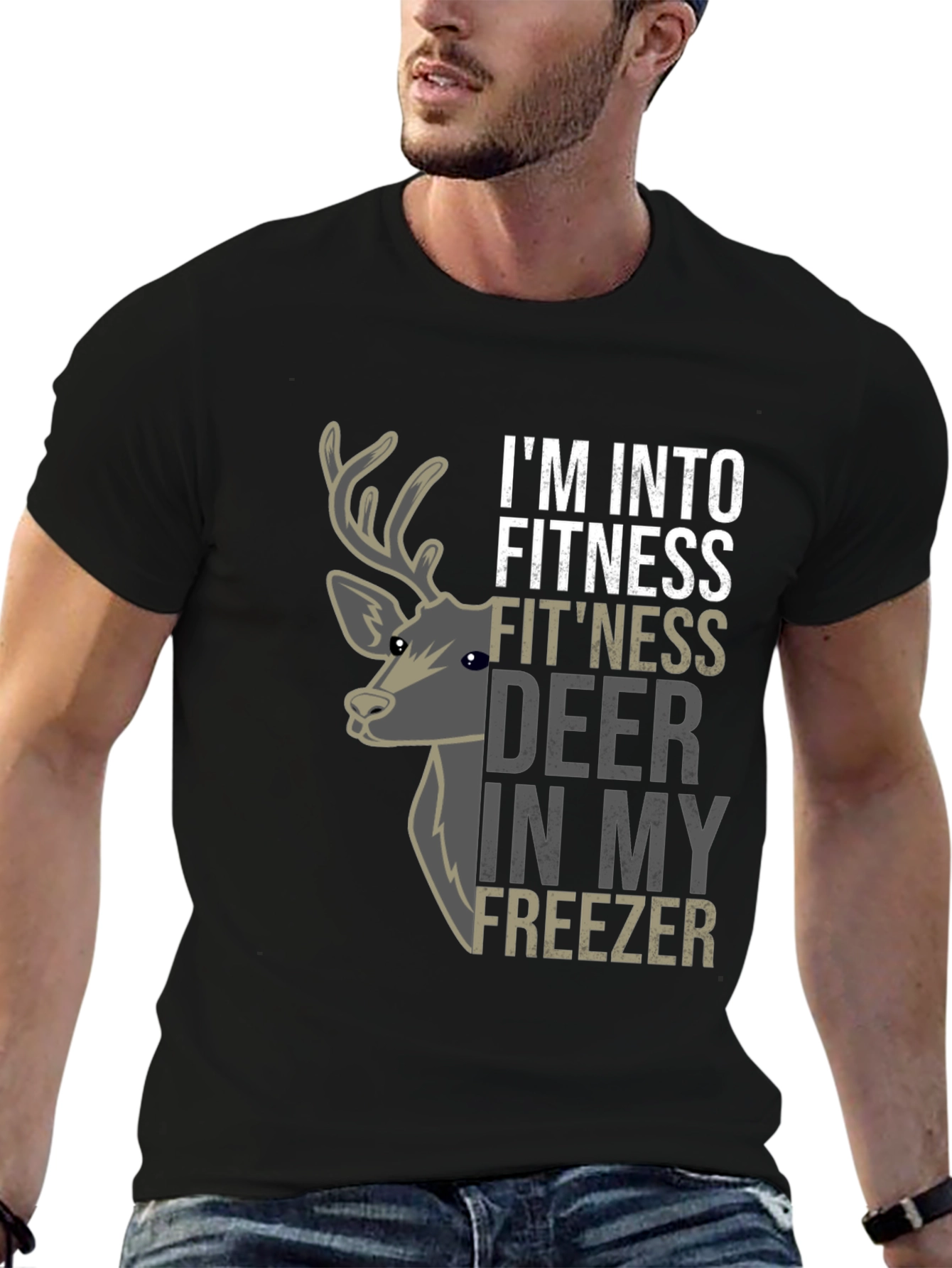 Im Into Fitness Fitness Deer In My Freezer T-Shirt