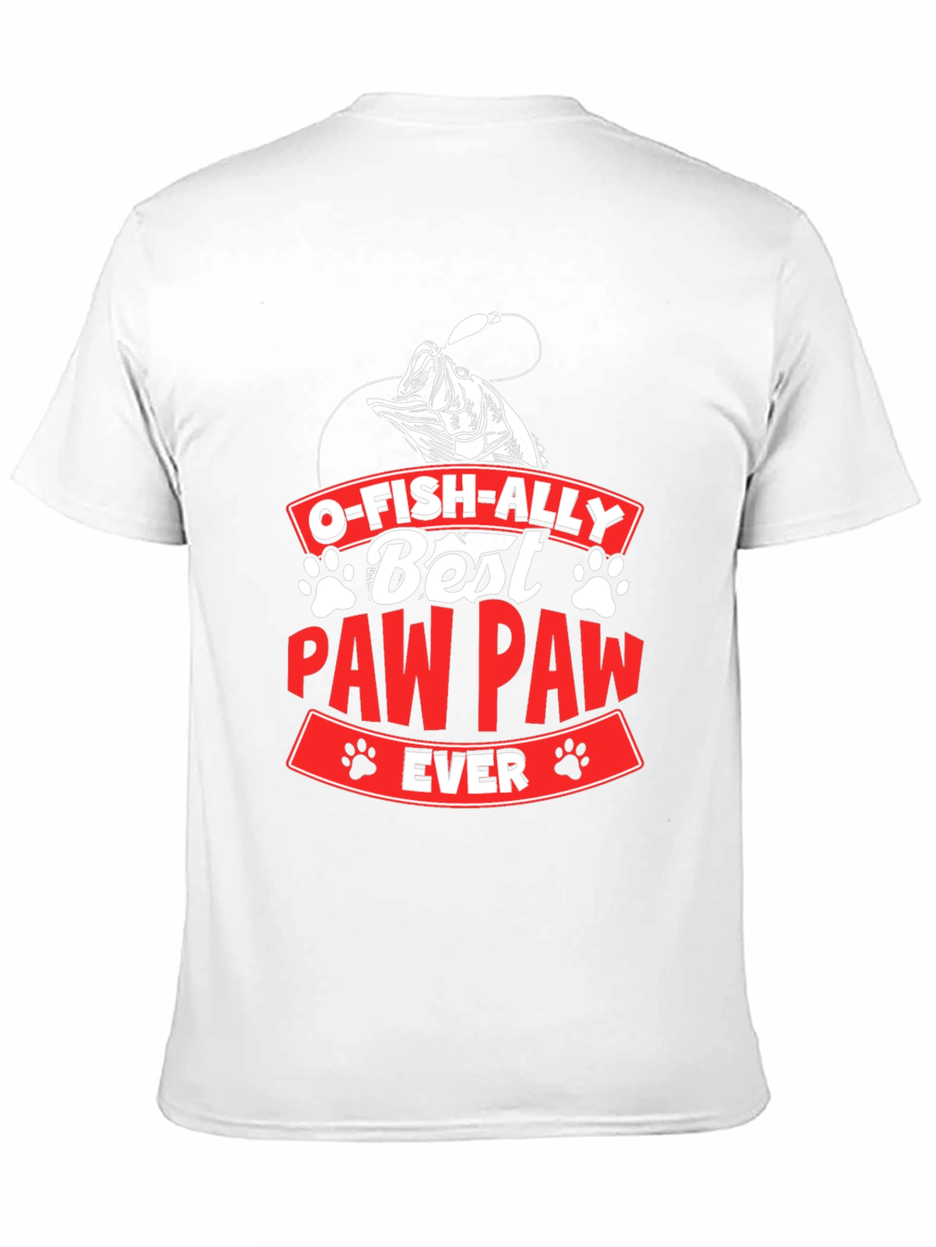 O-Fish-Ally Best Paw Paw Ever Graphic T-Shirt