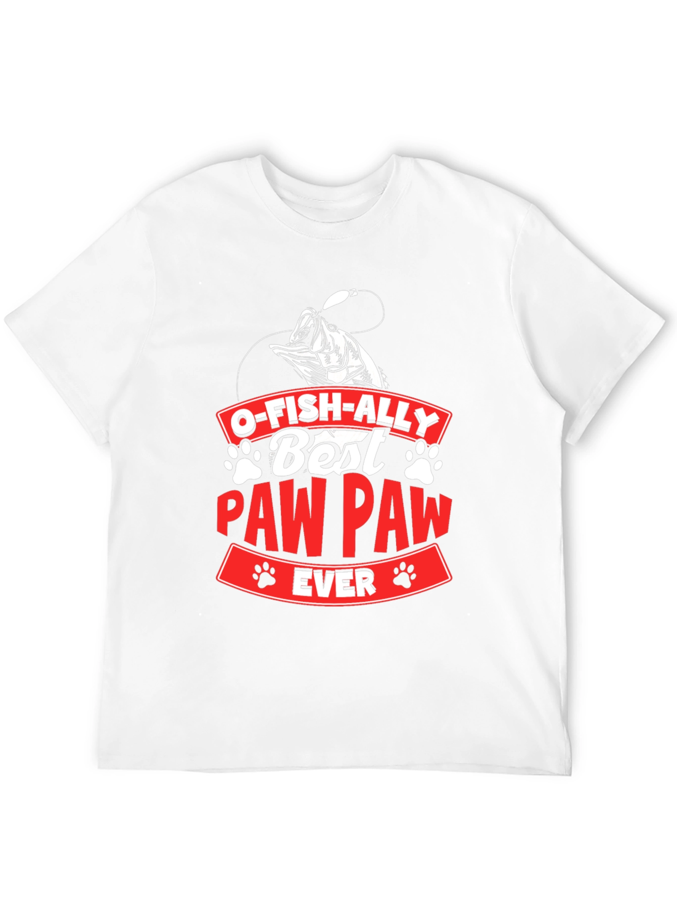 O-Fish-Ally Best Paw Paw Ever Graphic T-Shirt