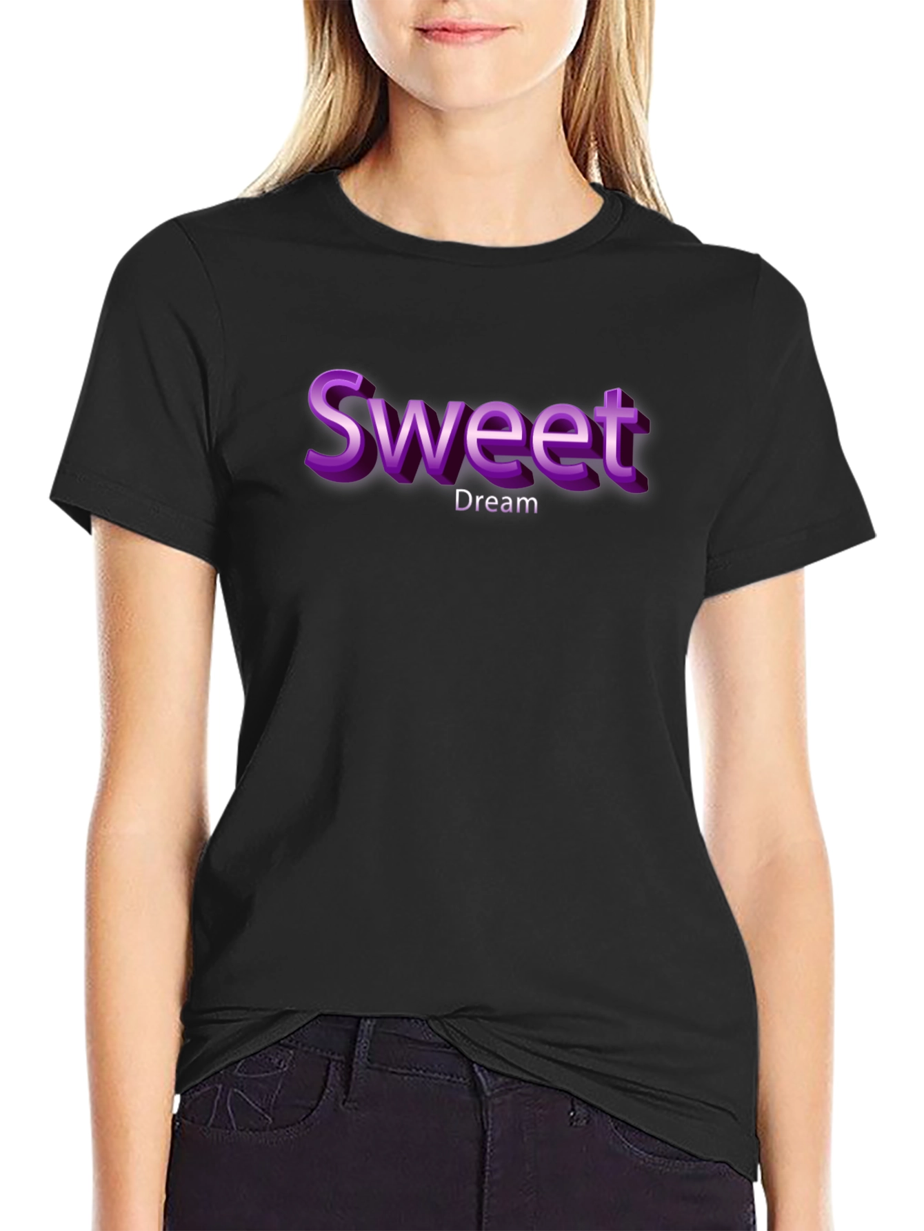Sweet Dream Black T-Shirt | Casual Comfort