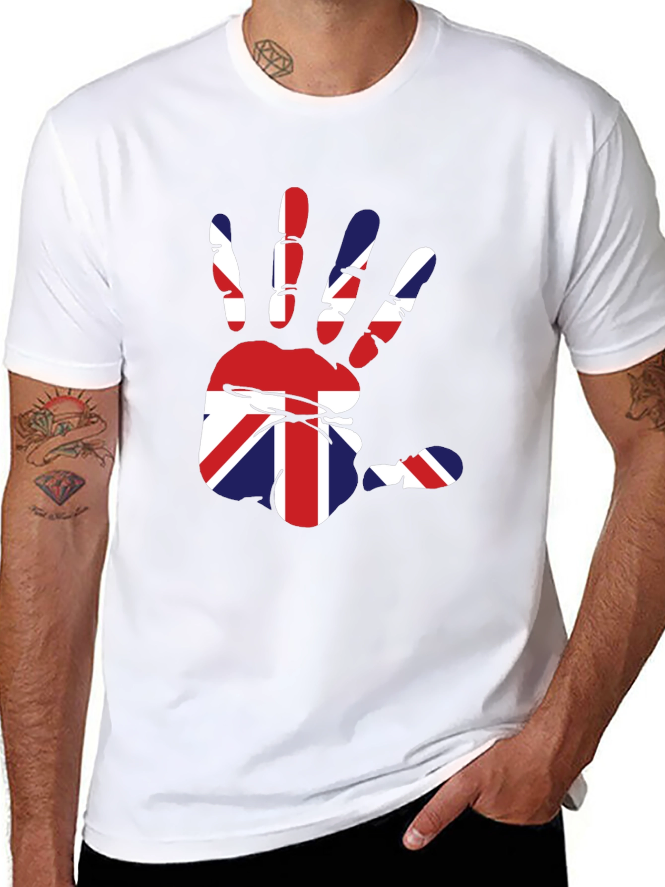 Union Jack Handprint T-Shirt - British Pride Tee