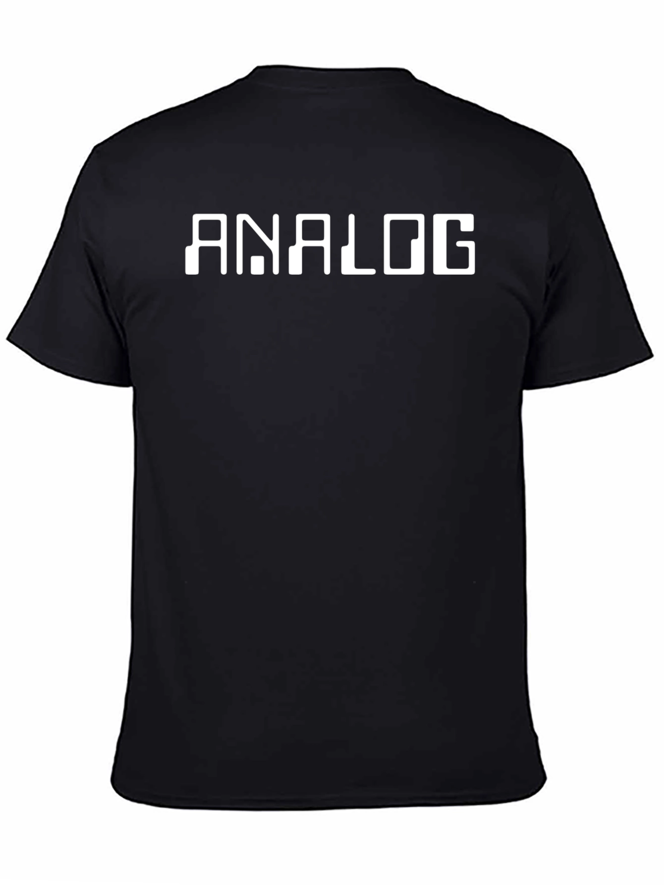 Analog Graphic Tee - Retro Style Black T-Shirt
