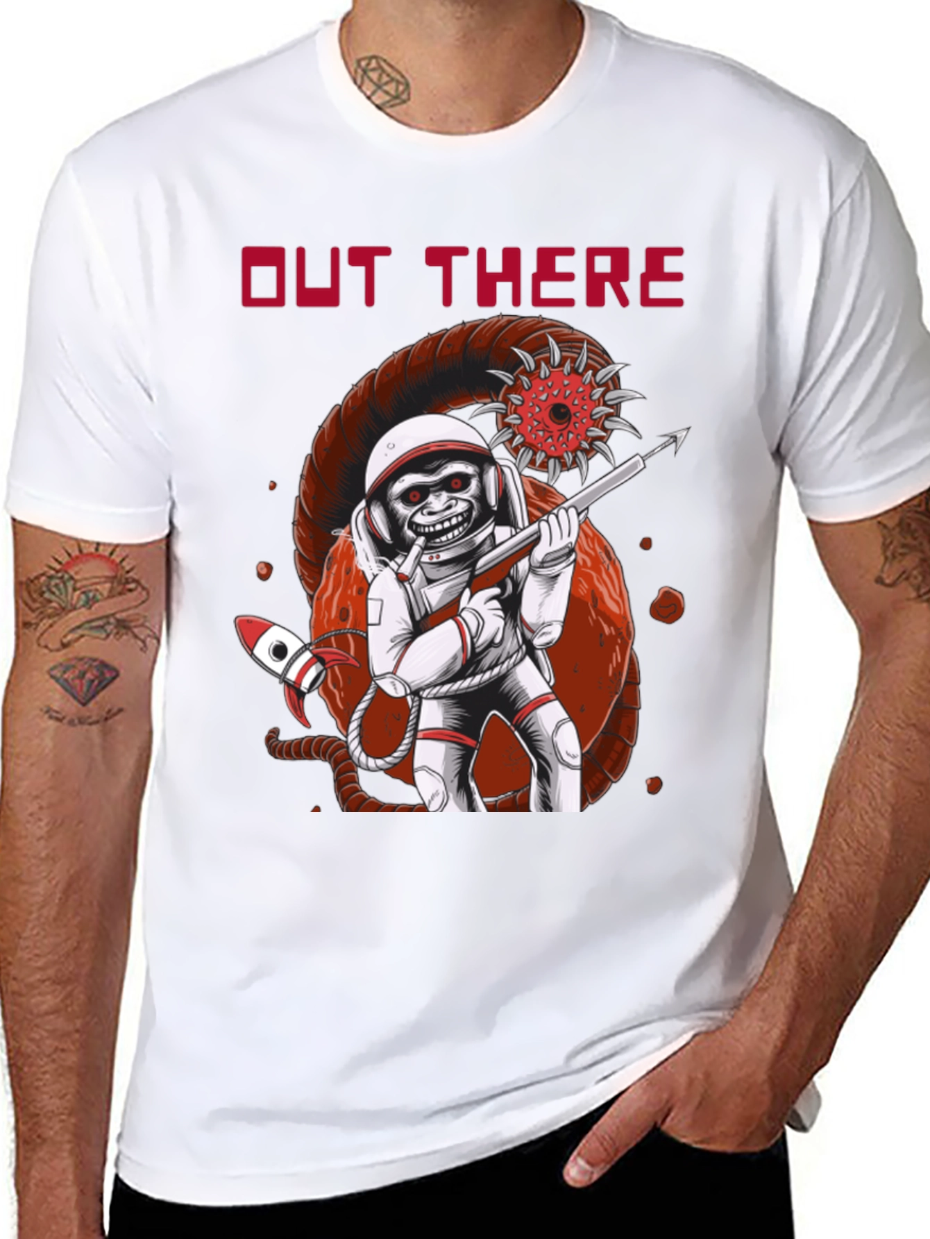 Out There T-Shirt: Space Monkey Astronaut
