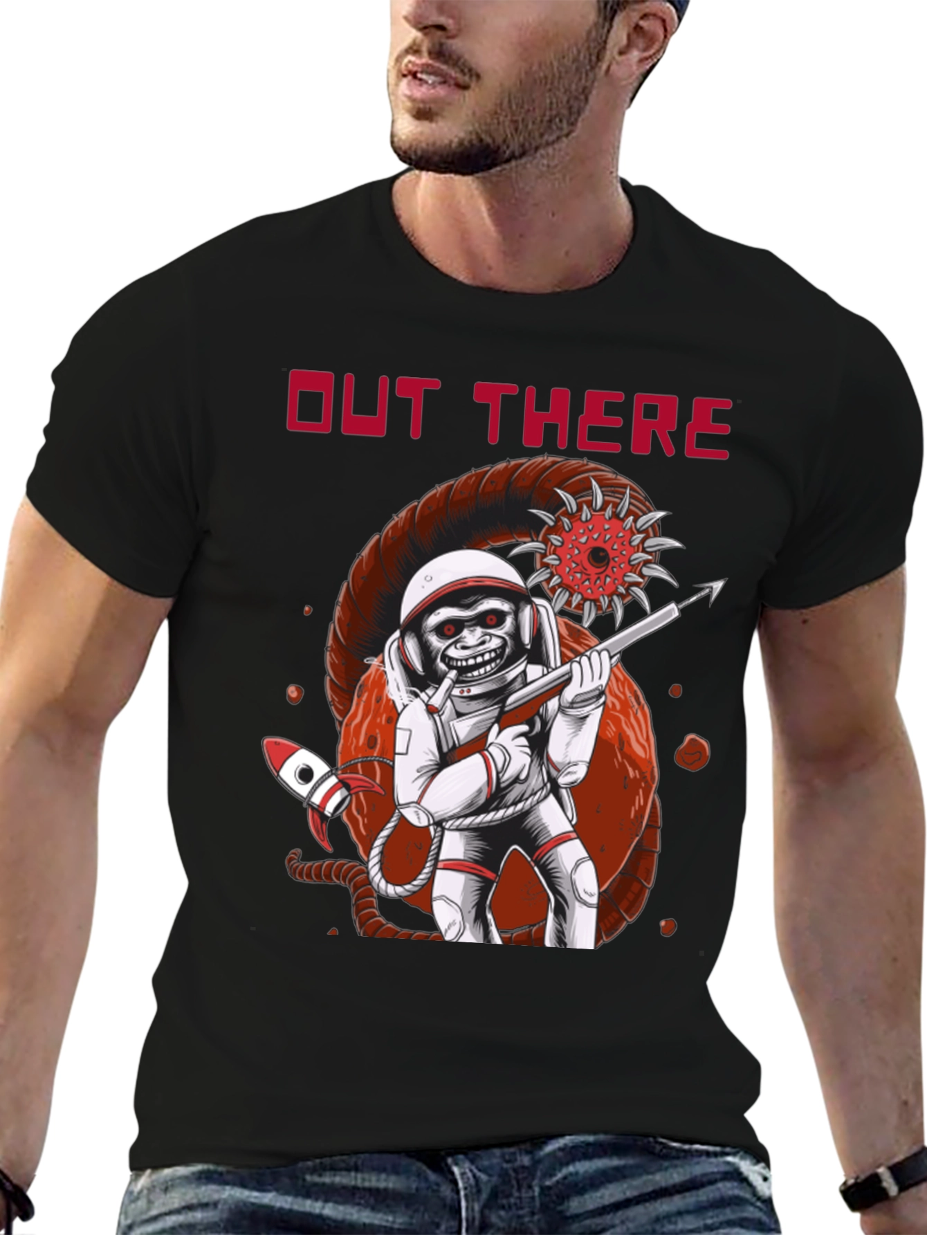 Out There T-Shirt: Space Monkey Astronaut
