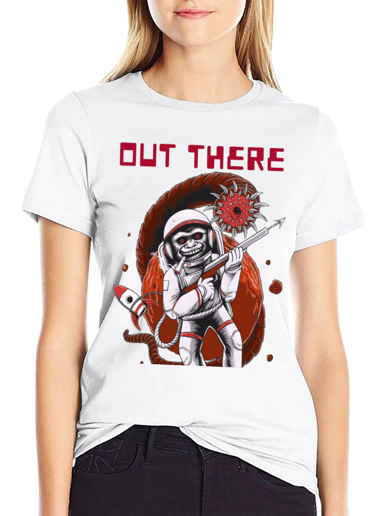 Out There T-Shirt: Space Monkey Astronaut