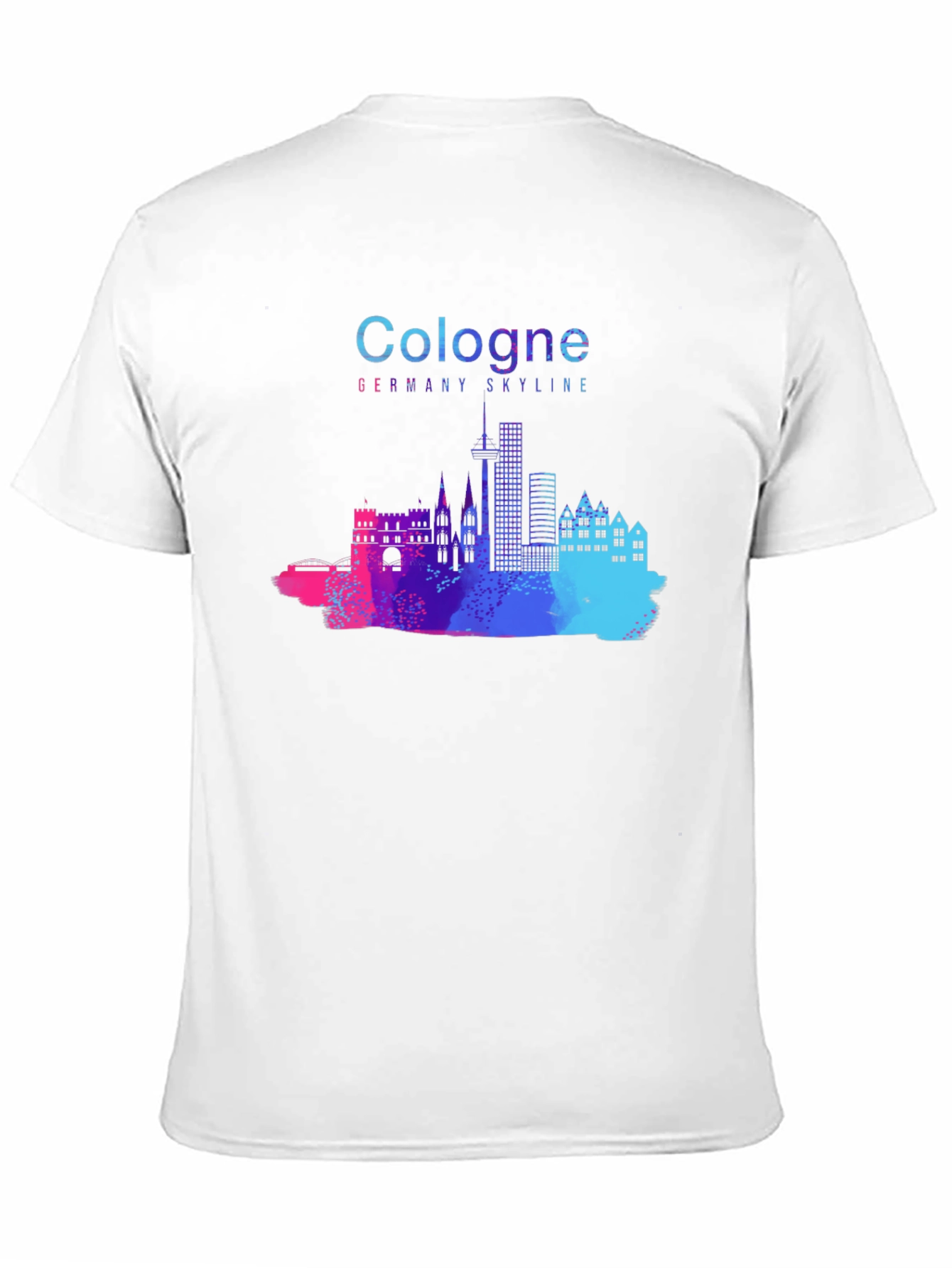 Cologne Germany Skyline Black T-Shirt