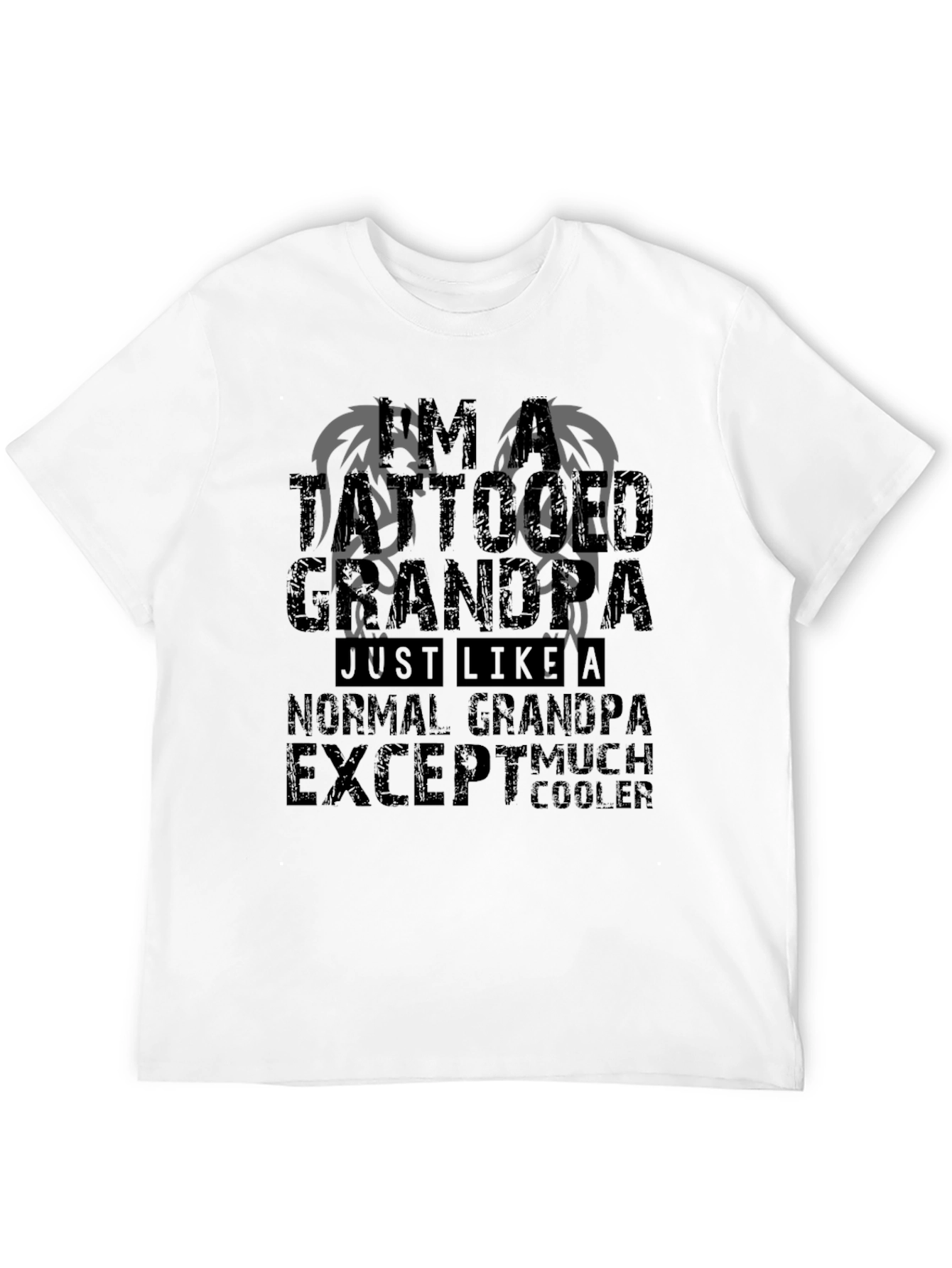 Tattooed Grandpa Graphic Tee - Much Cooler T-Shirt