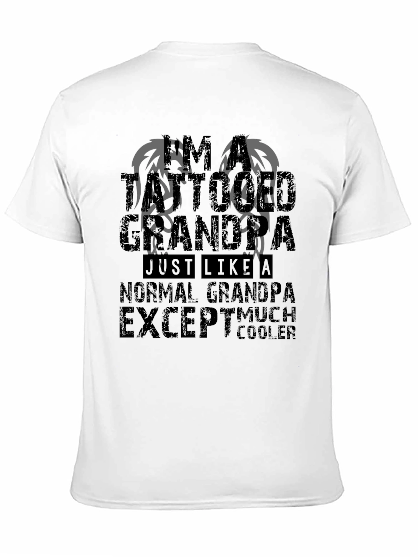 Tattooed Grandpa Graphic Tee - Much Cooler T-Shirt