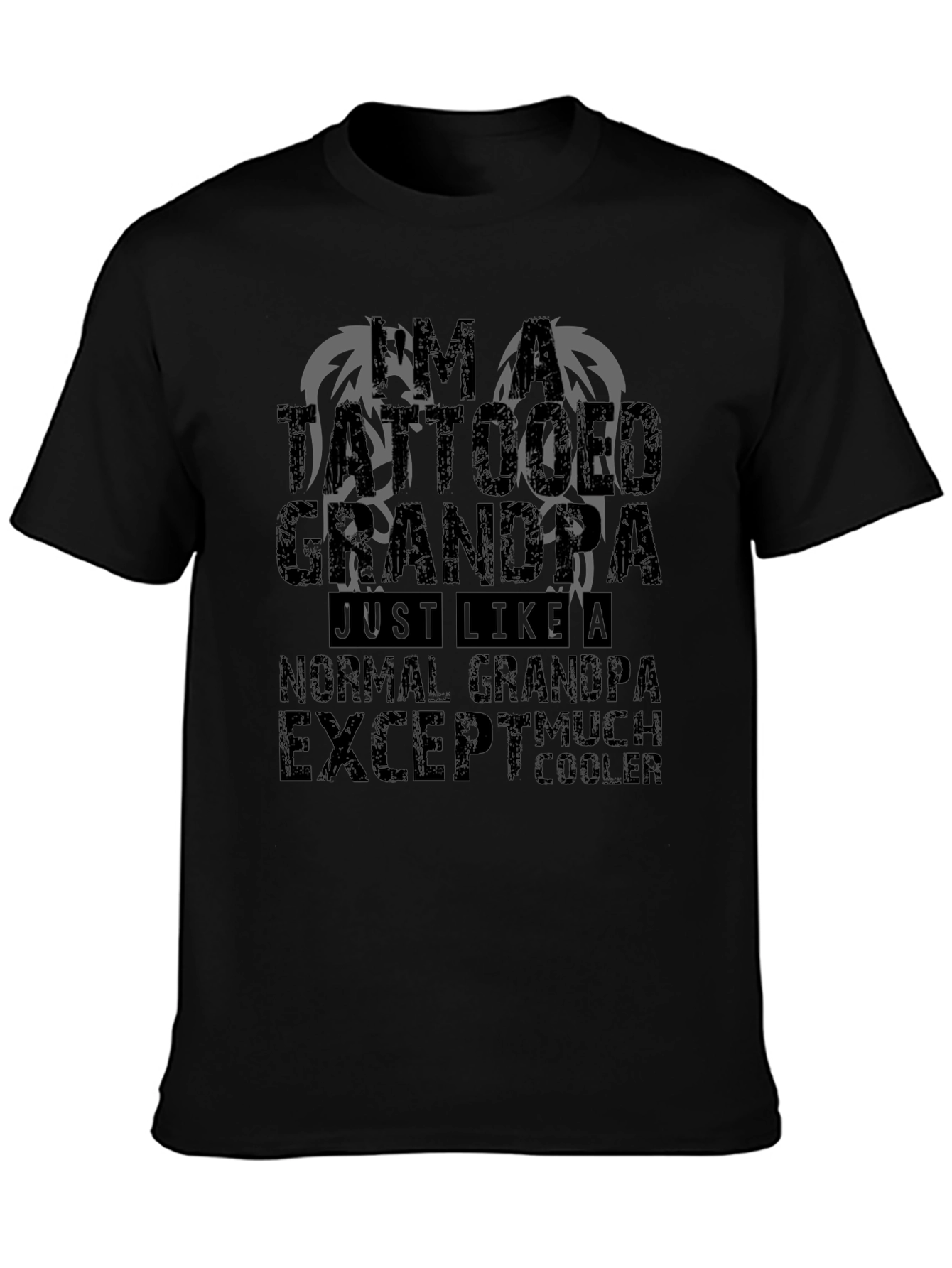 Tattooed Grandpa Graphic Tee - Much Cooler T-Shirt