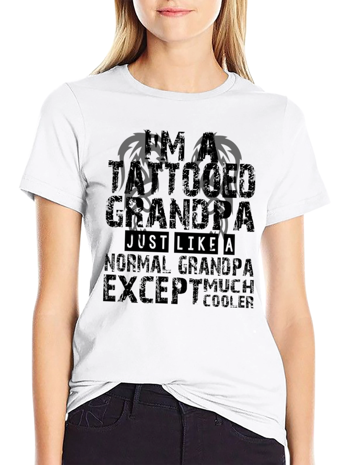 Tattooed Grandpa Graphic Tee - Much Cooler T-Shirt