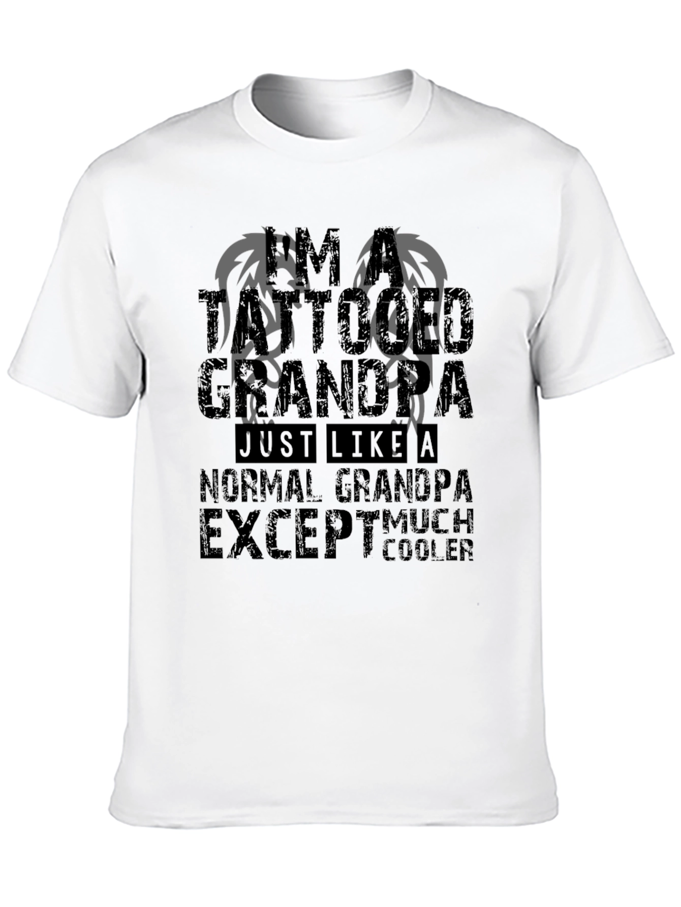 Tattooed Grandpa Graphic Tee - Much Cooler T-Shirt