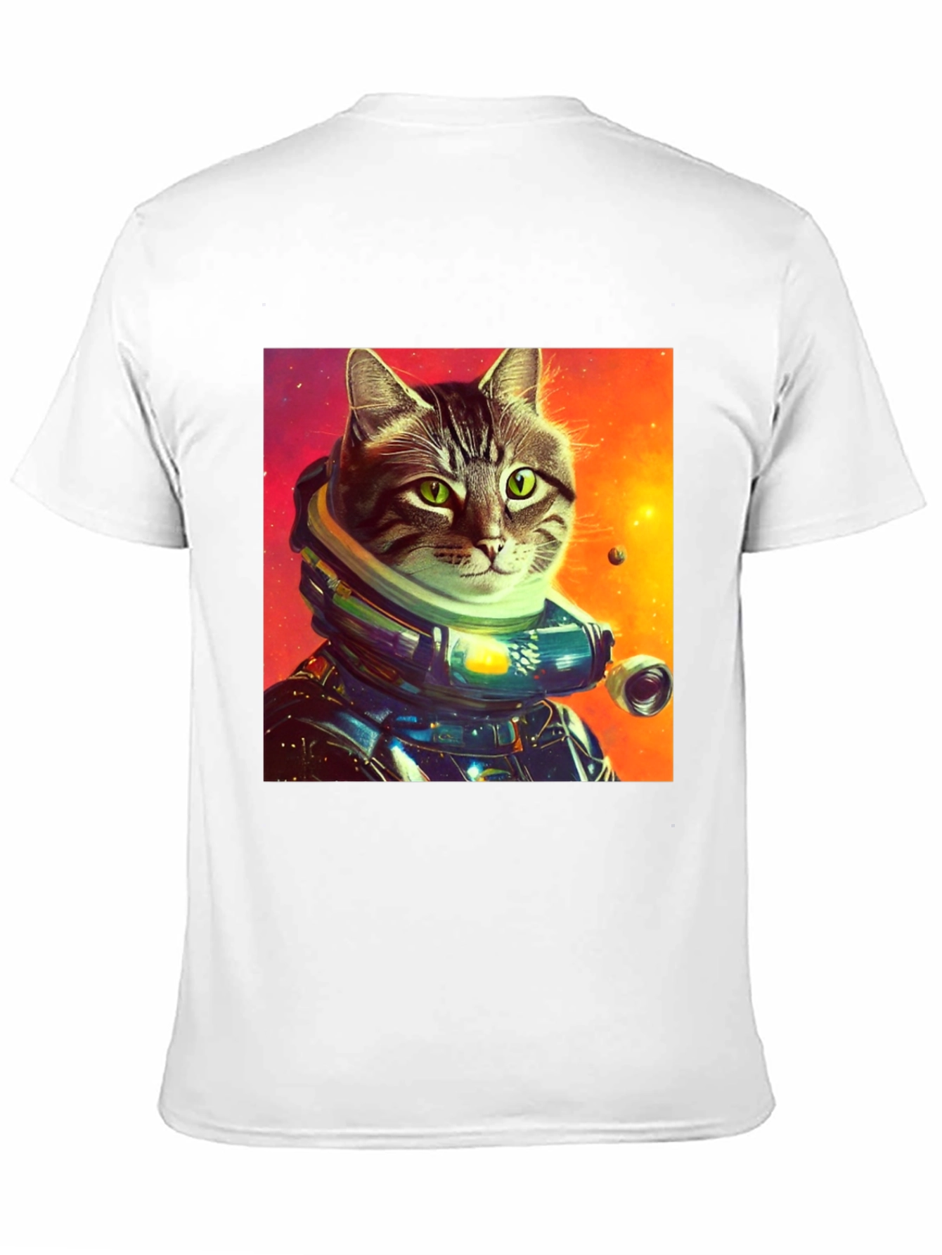 Astronaut Cat Graphic Tee - Cosmic Cool!