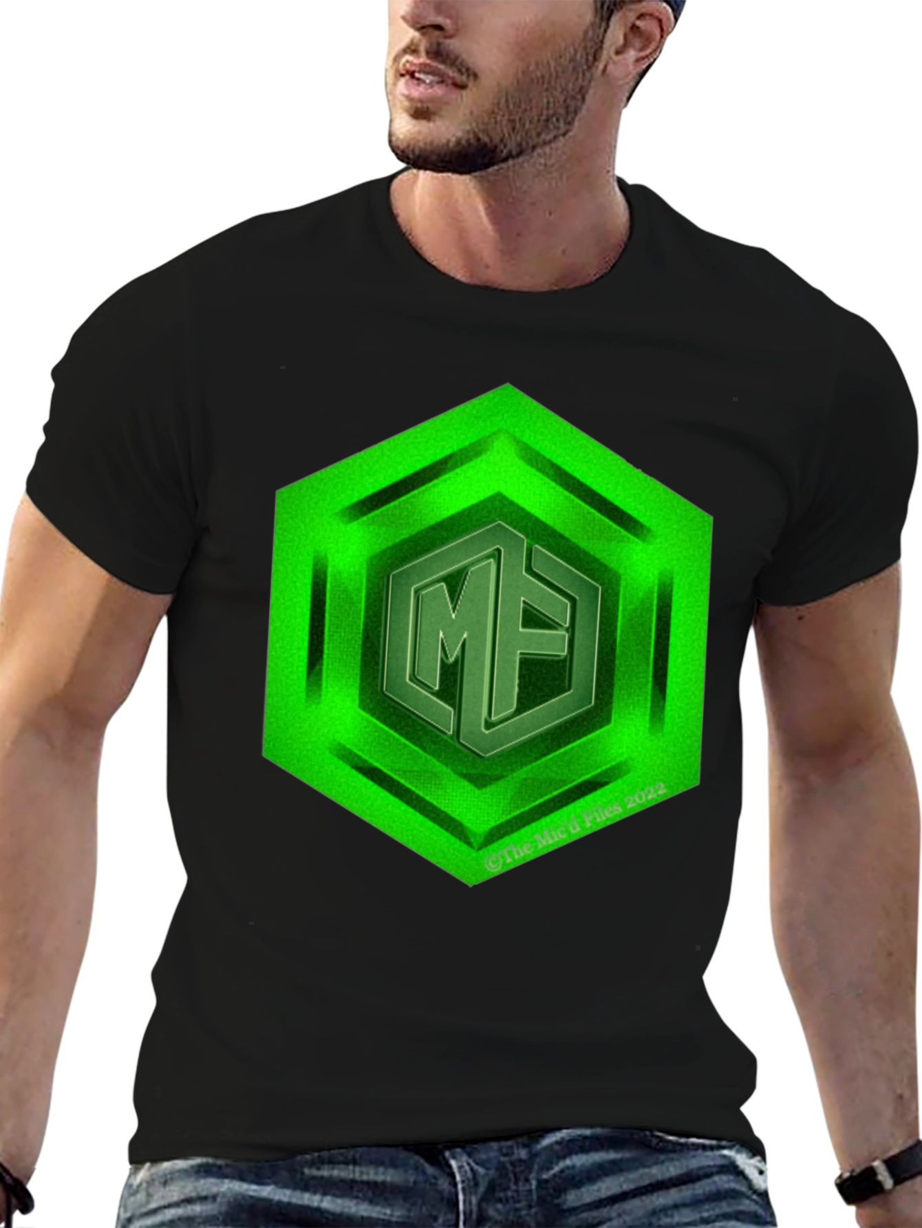 Hexagon MF Logo Black T-Shirt