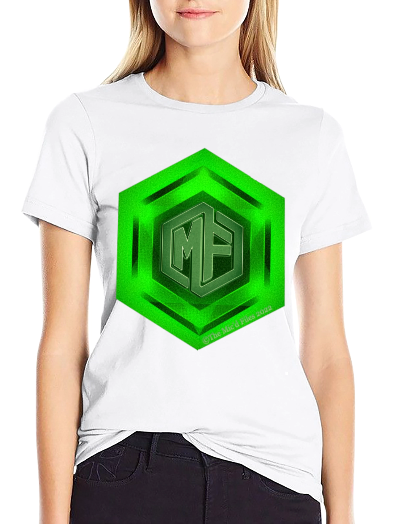 Hexagon MF Logo Black T-Shirt