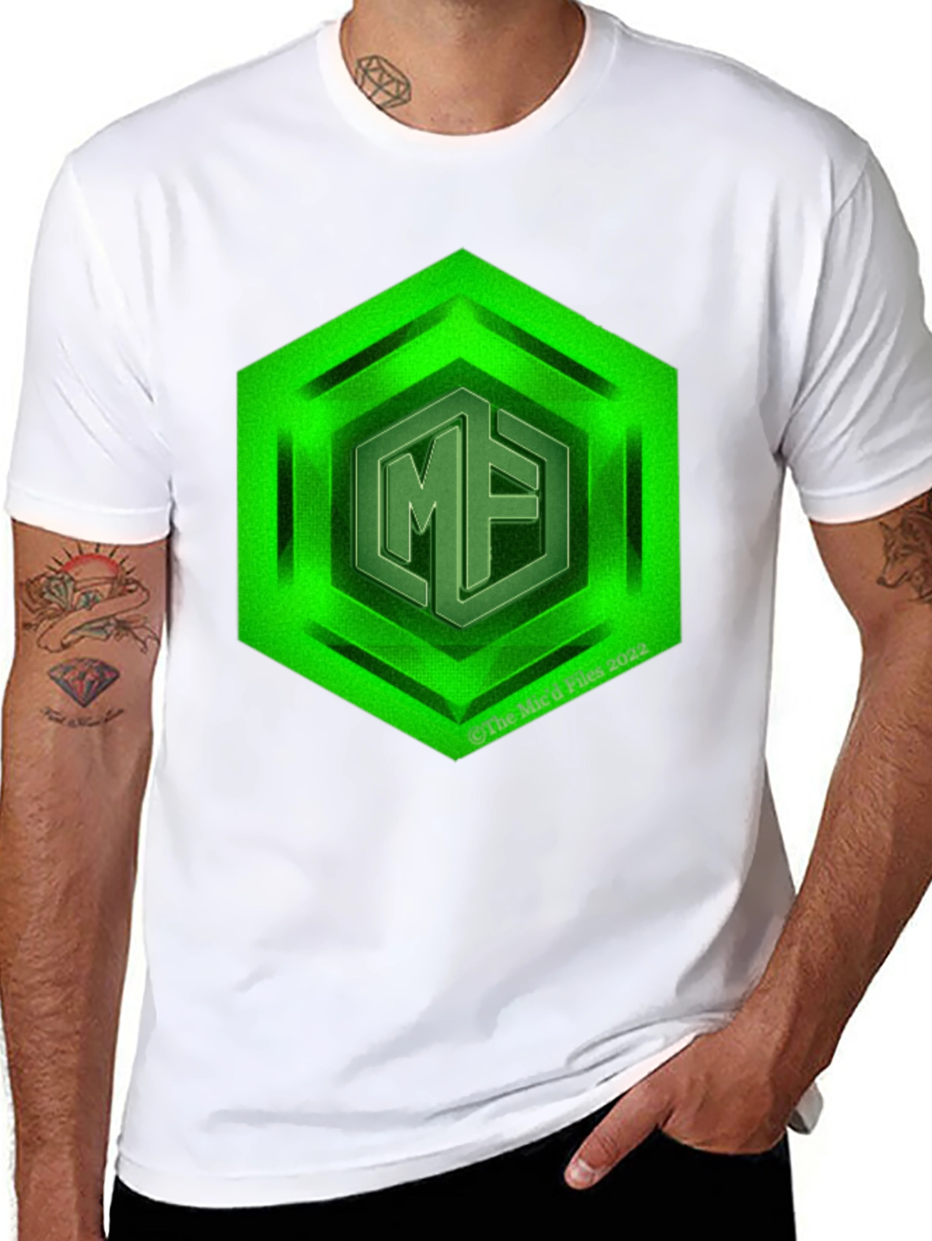 Hexagon MF Logo Black T-Shirt