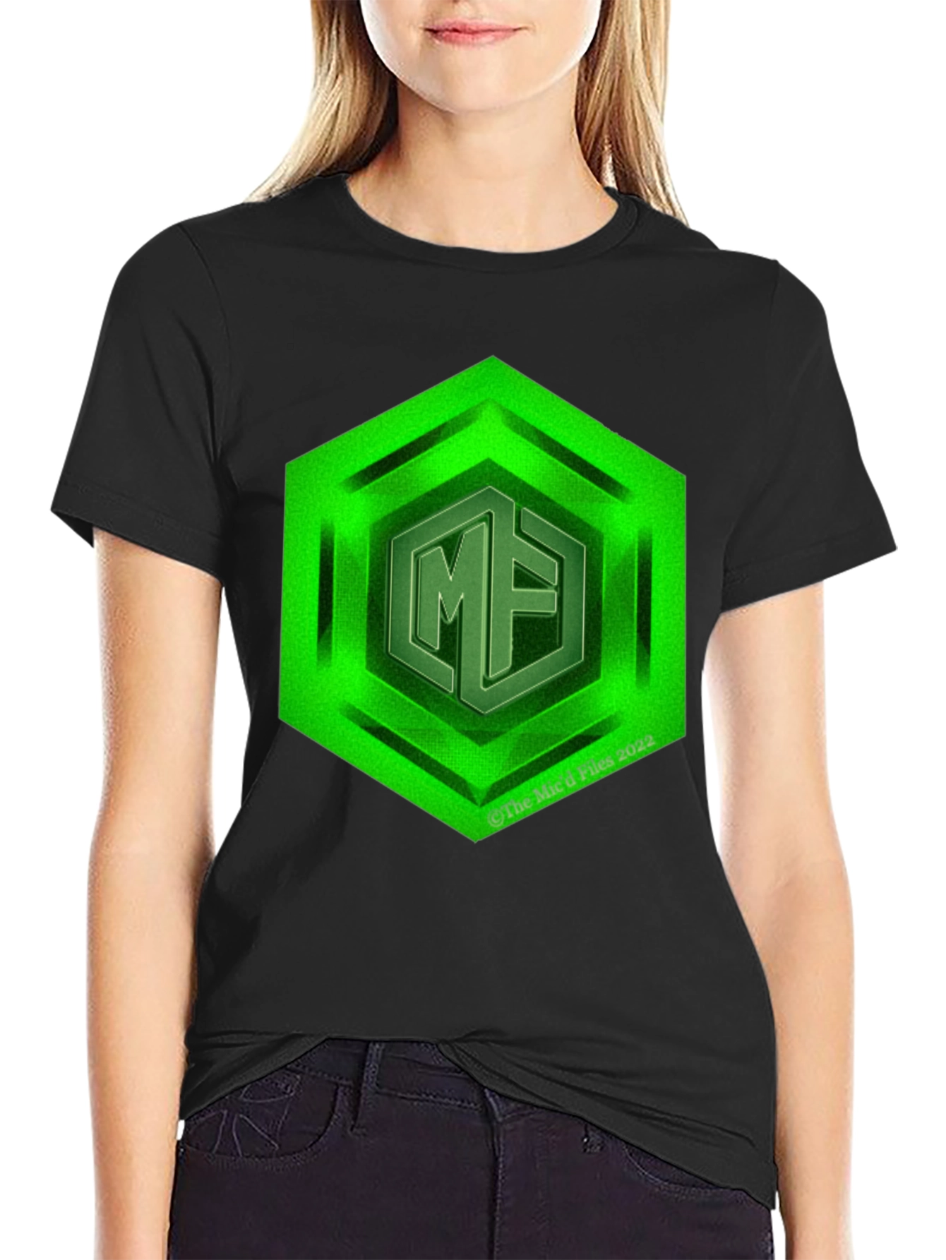 Hexagon MF Logo Black T-Shirt