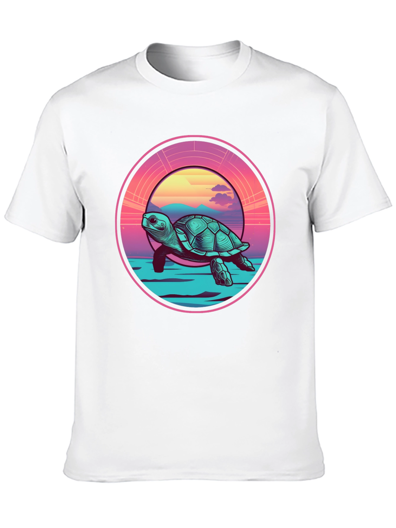 Sea Turtle Sunset Graphic Tee