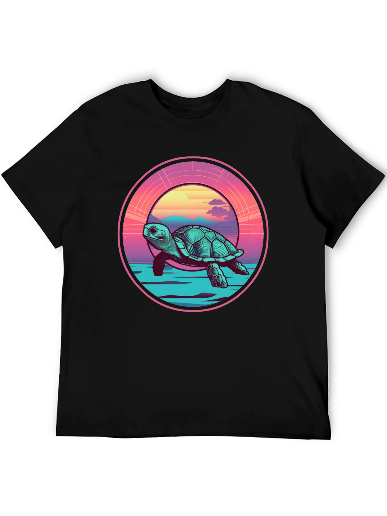 Sea Turtle Sunset Graphic Tee