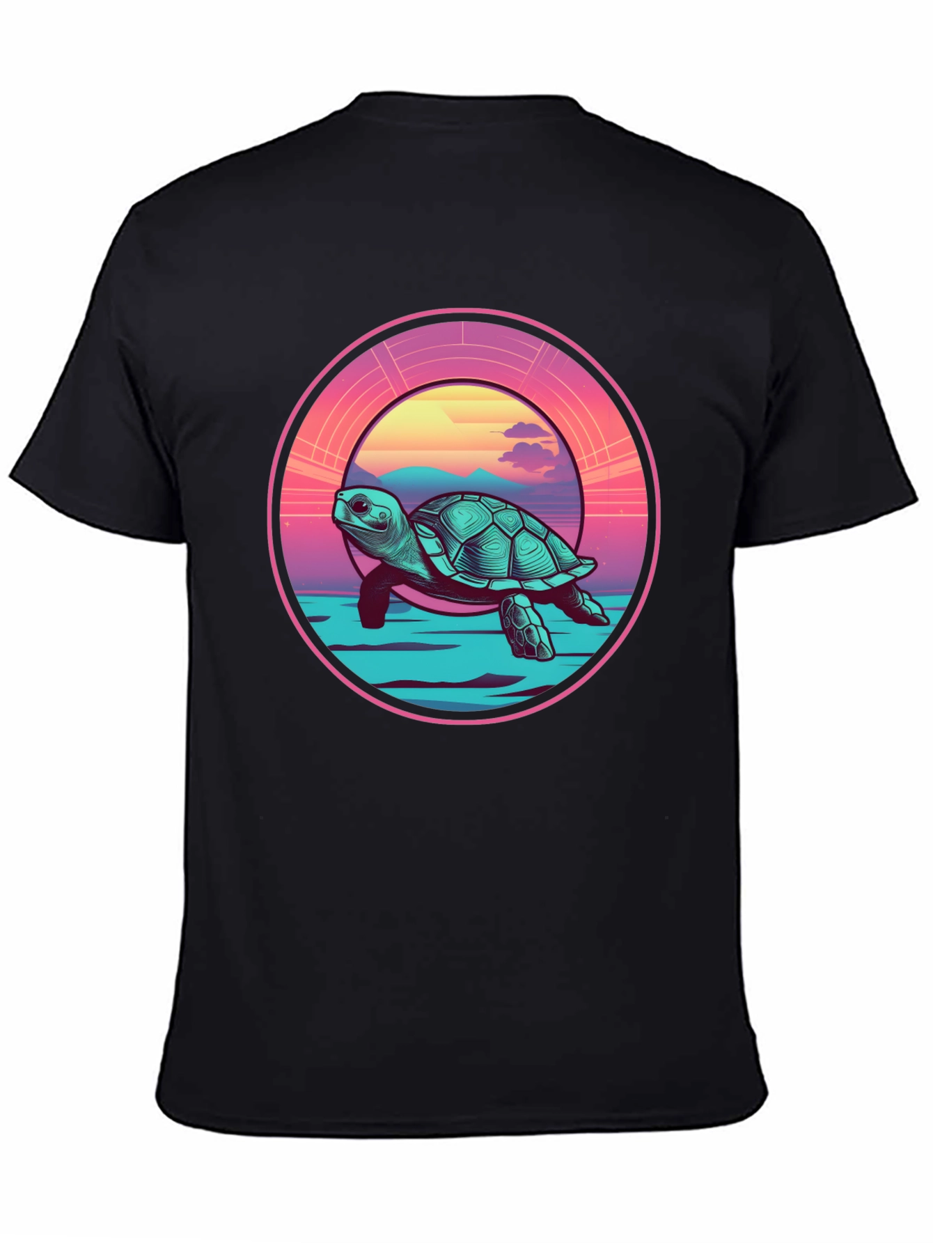 Sea Turtle Sunset Graphic Tee