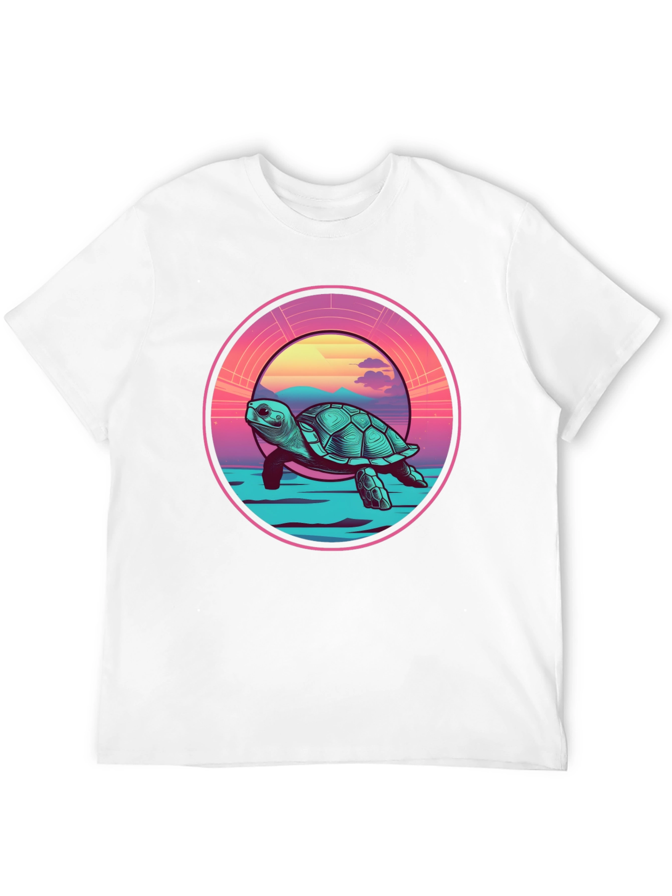 Sea Turtle Sunset Graphic Tee
