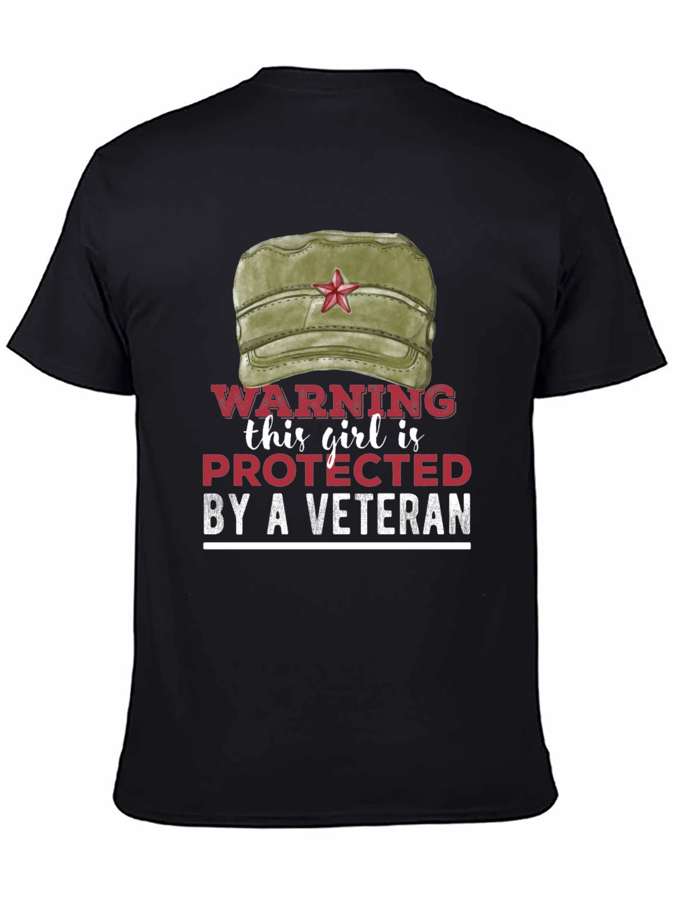 Protected By A Veteran Novelty T-Shirt