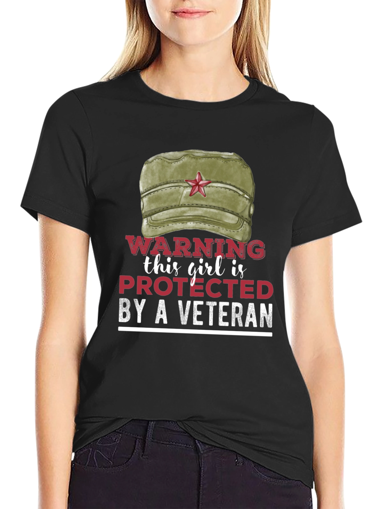 Protected By A Veteran Novelty T-Shirt