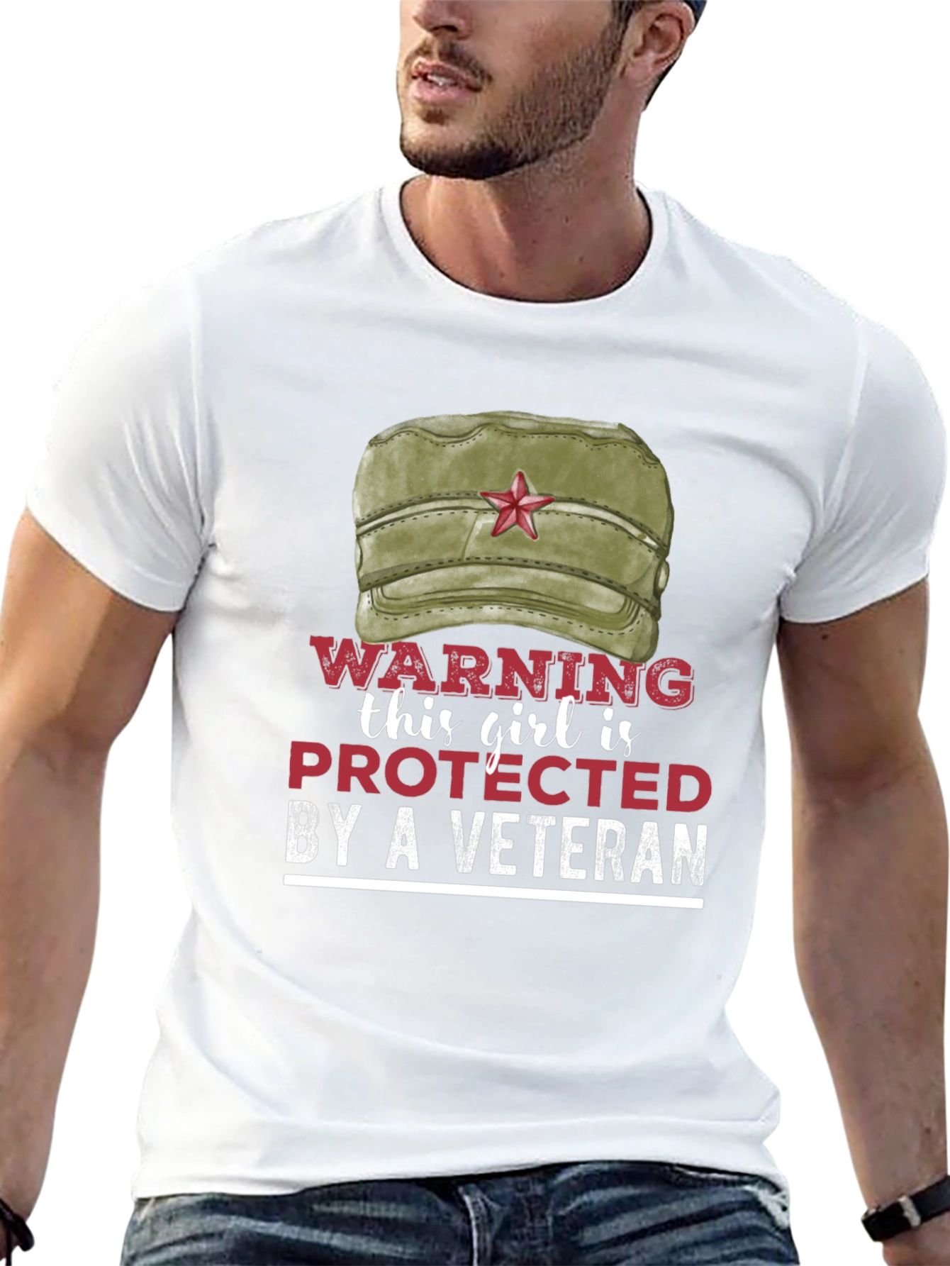 Protected By A Veteran Novelty T-Shirt