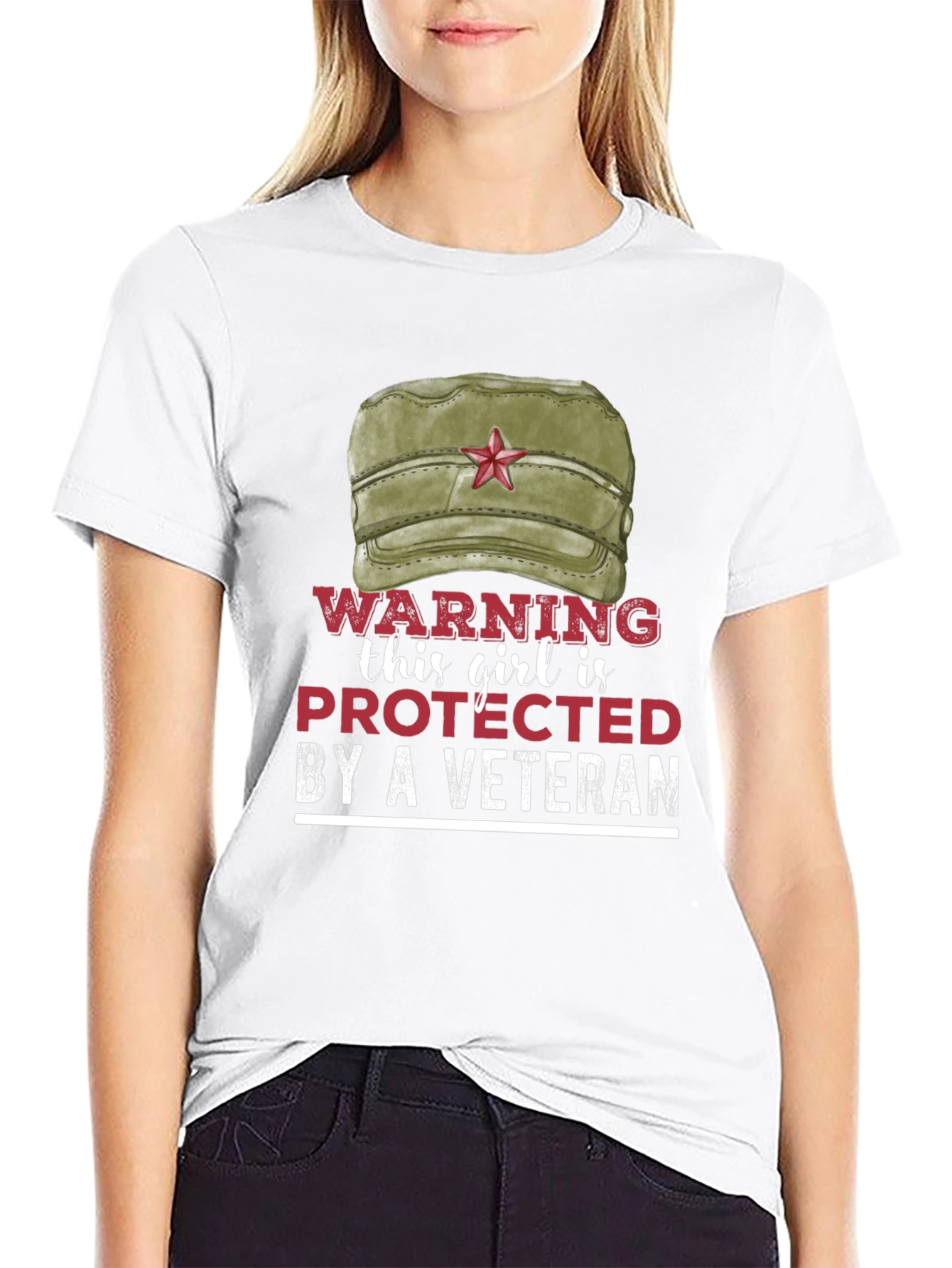 Protected By A Veteran Novelty T-Shirt