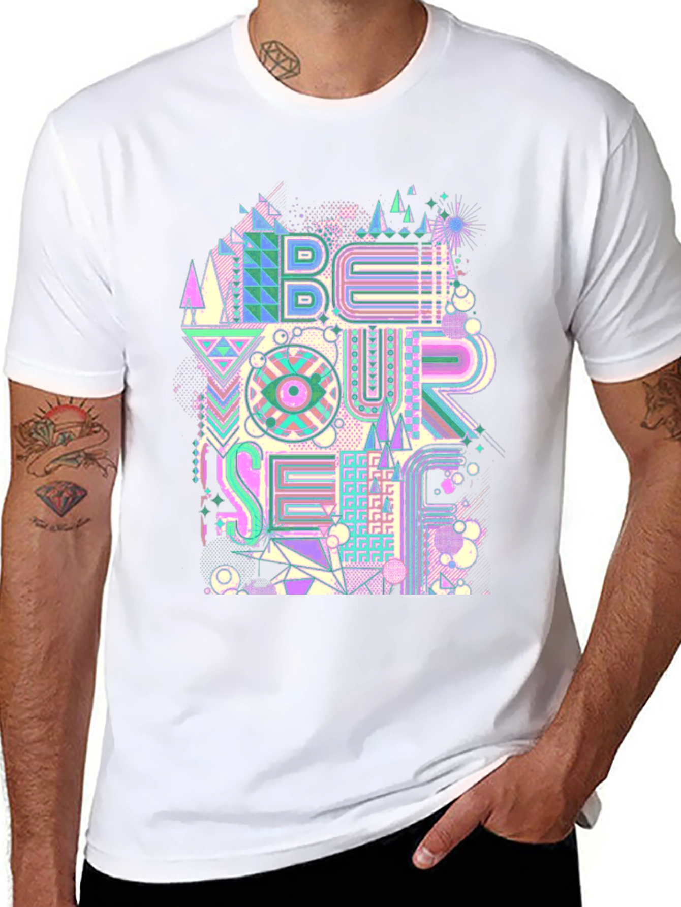 Be Your Self Graphic Tee - Trendy Unisex T-Shirt