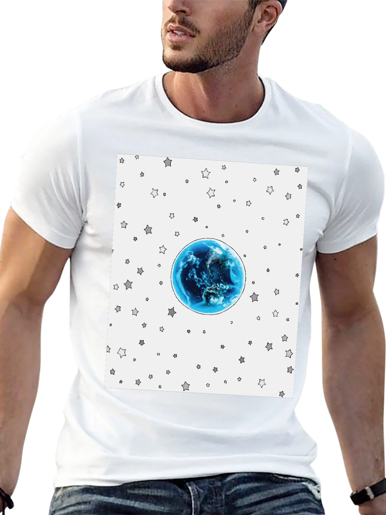 Earth & Stars Graphic T-Shirt