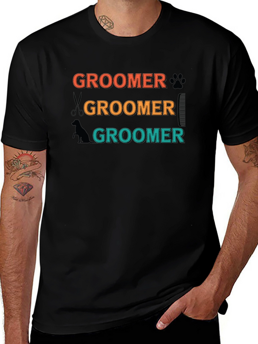 Groomer T-Shirt - Retro Pet Grooming Apparel