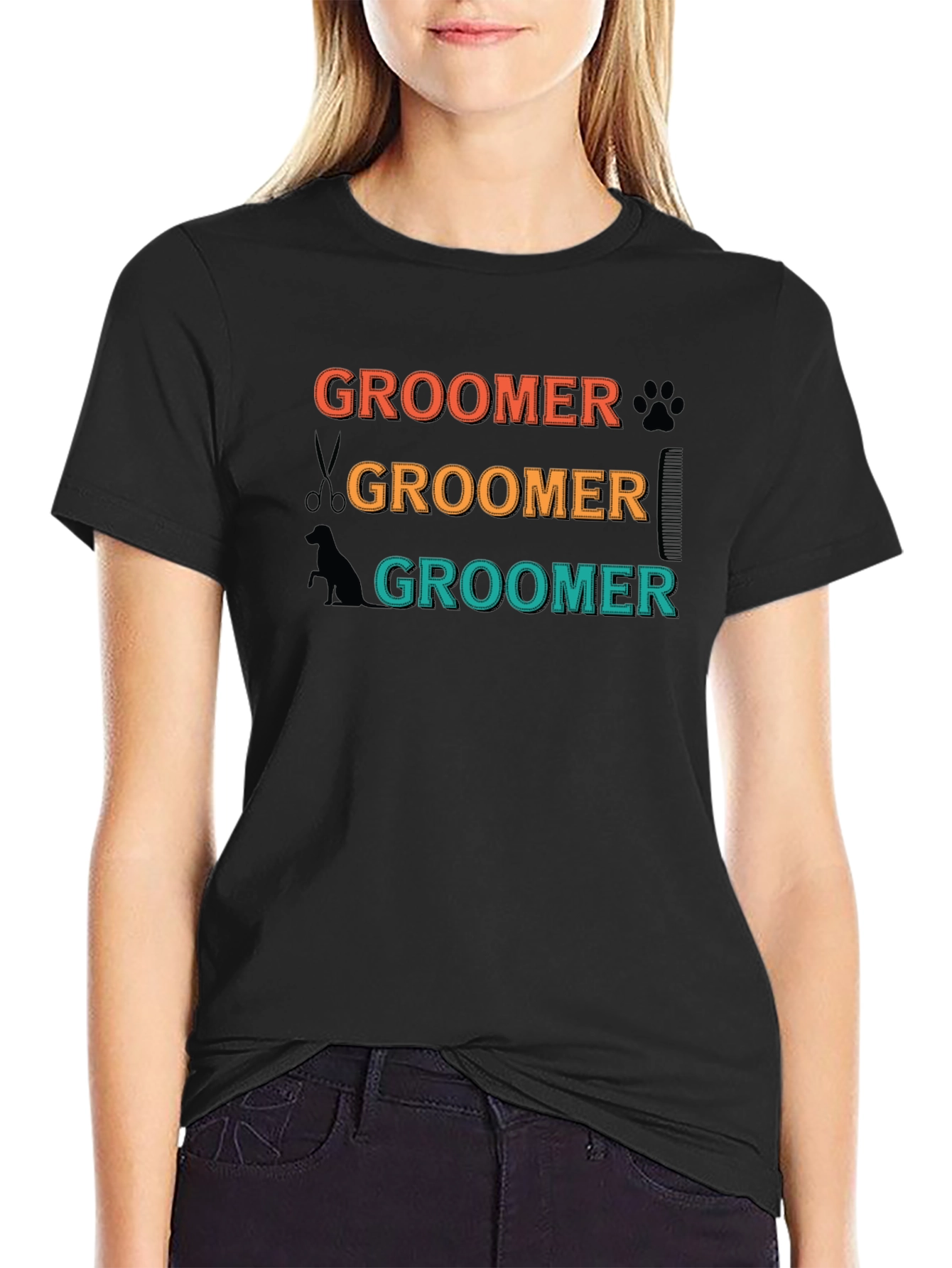 Groomer T-Shirt - Retro Pet Grooming Apparel