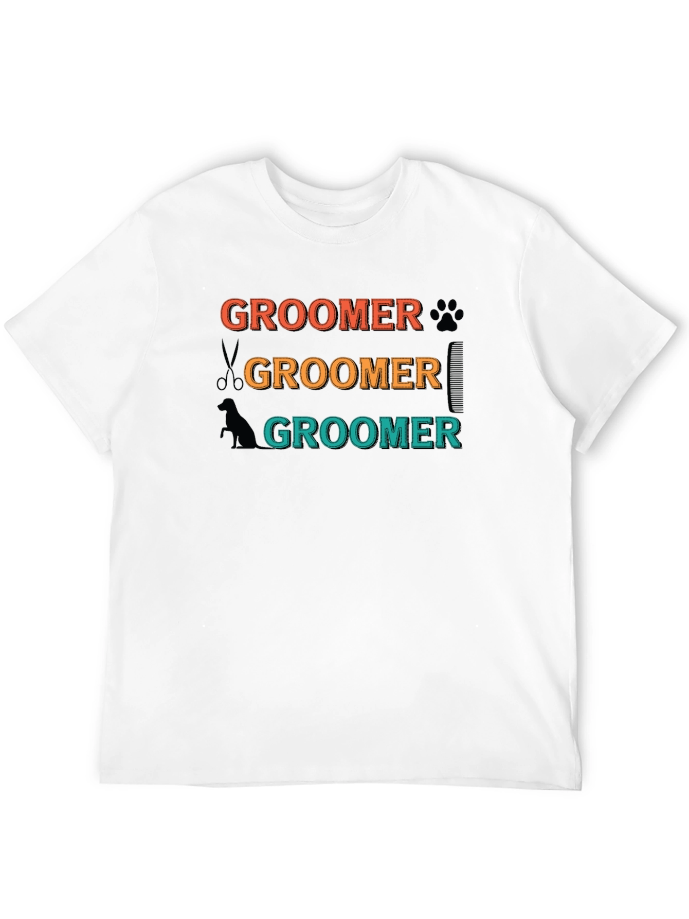 Groomer T-Shirt - Retro Pet Grooming Apparel