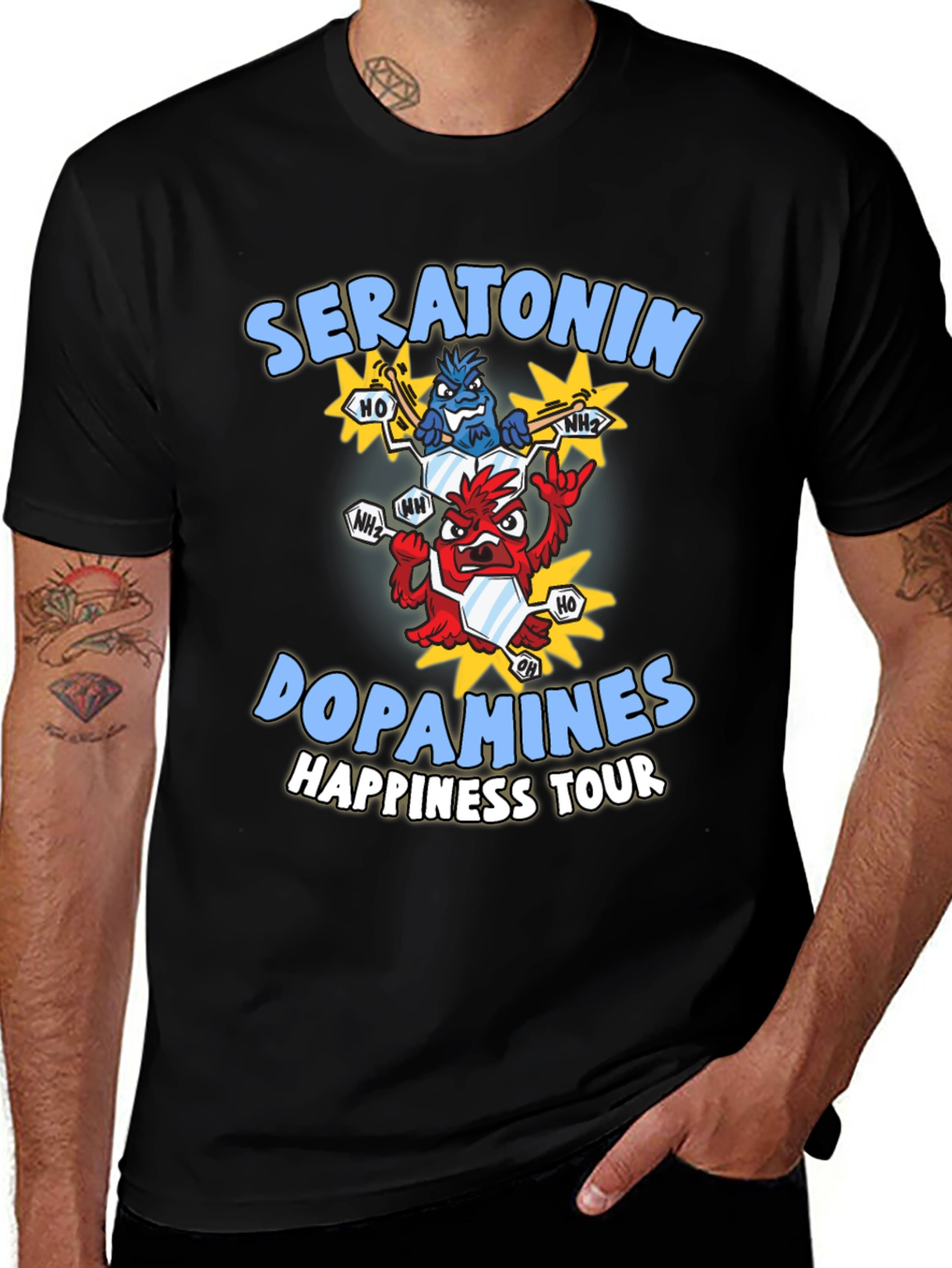 Seratonin Dopamine Happiness Tour T-Shirt