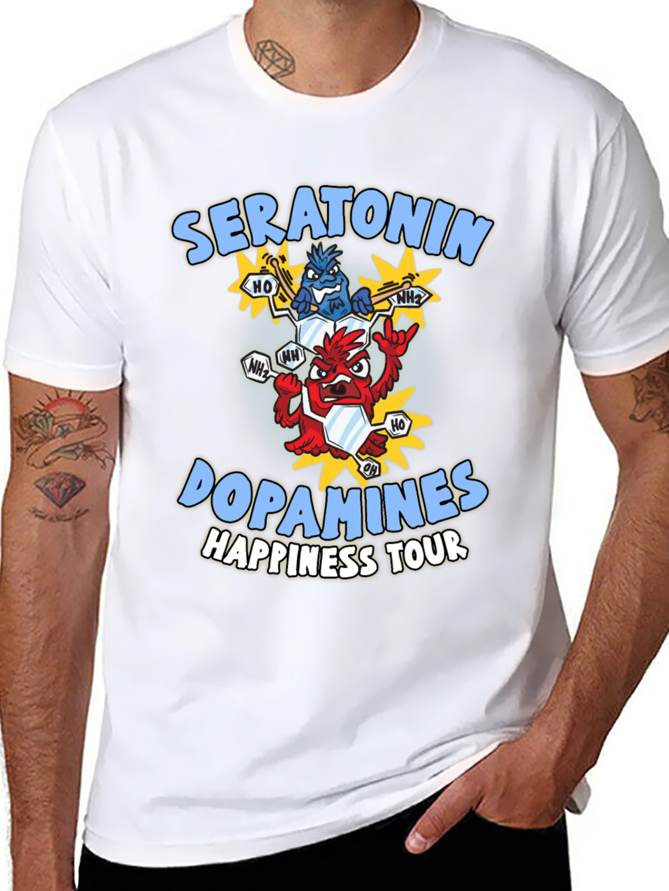 Seratonin Dopamine Happiness Tour T-Shirt